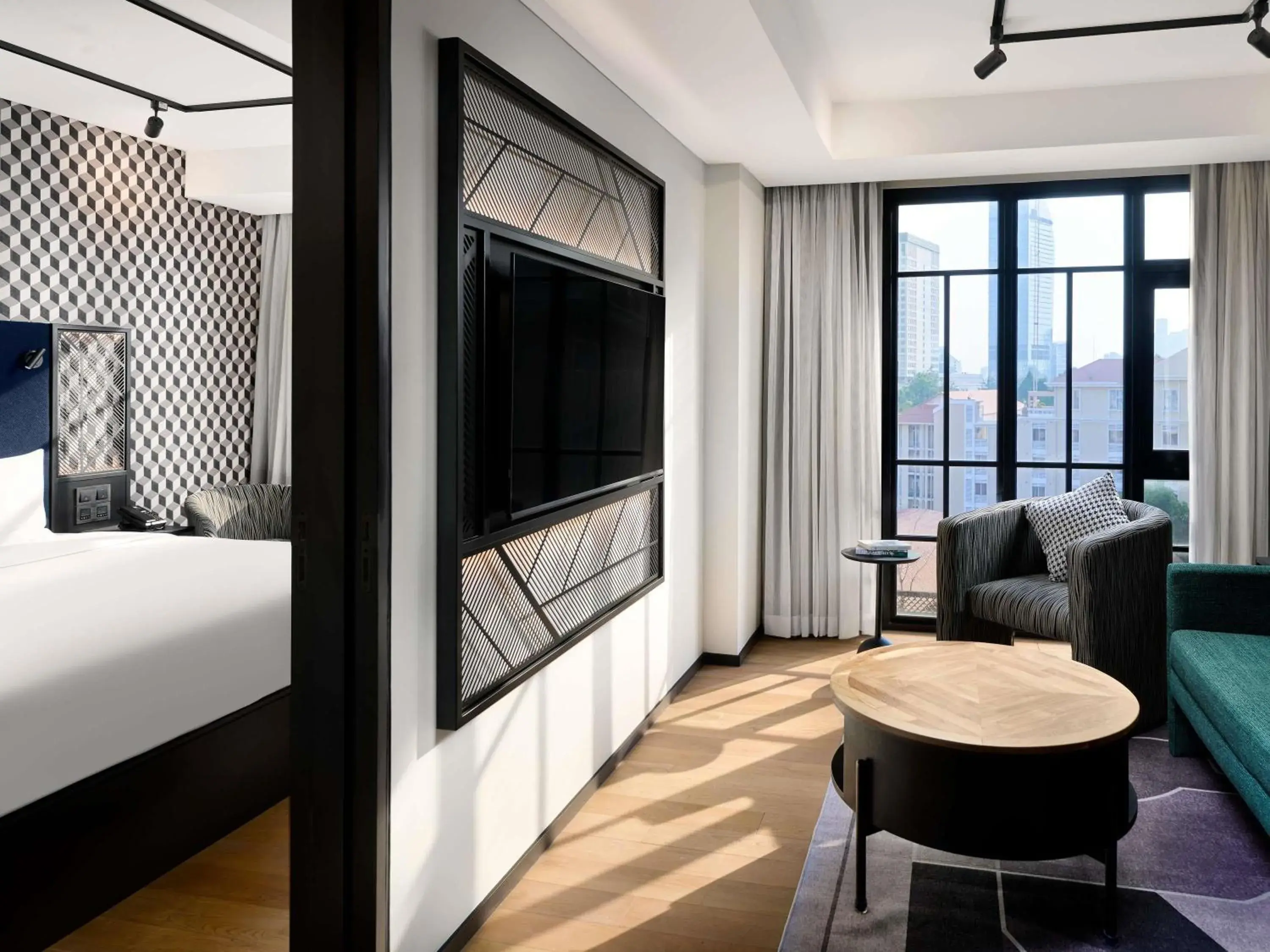 Bedroom, Bed in TRIBE Phnom Penh Post Office Bedroom, Bed in TRIBE Phnom Penh Post Office