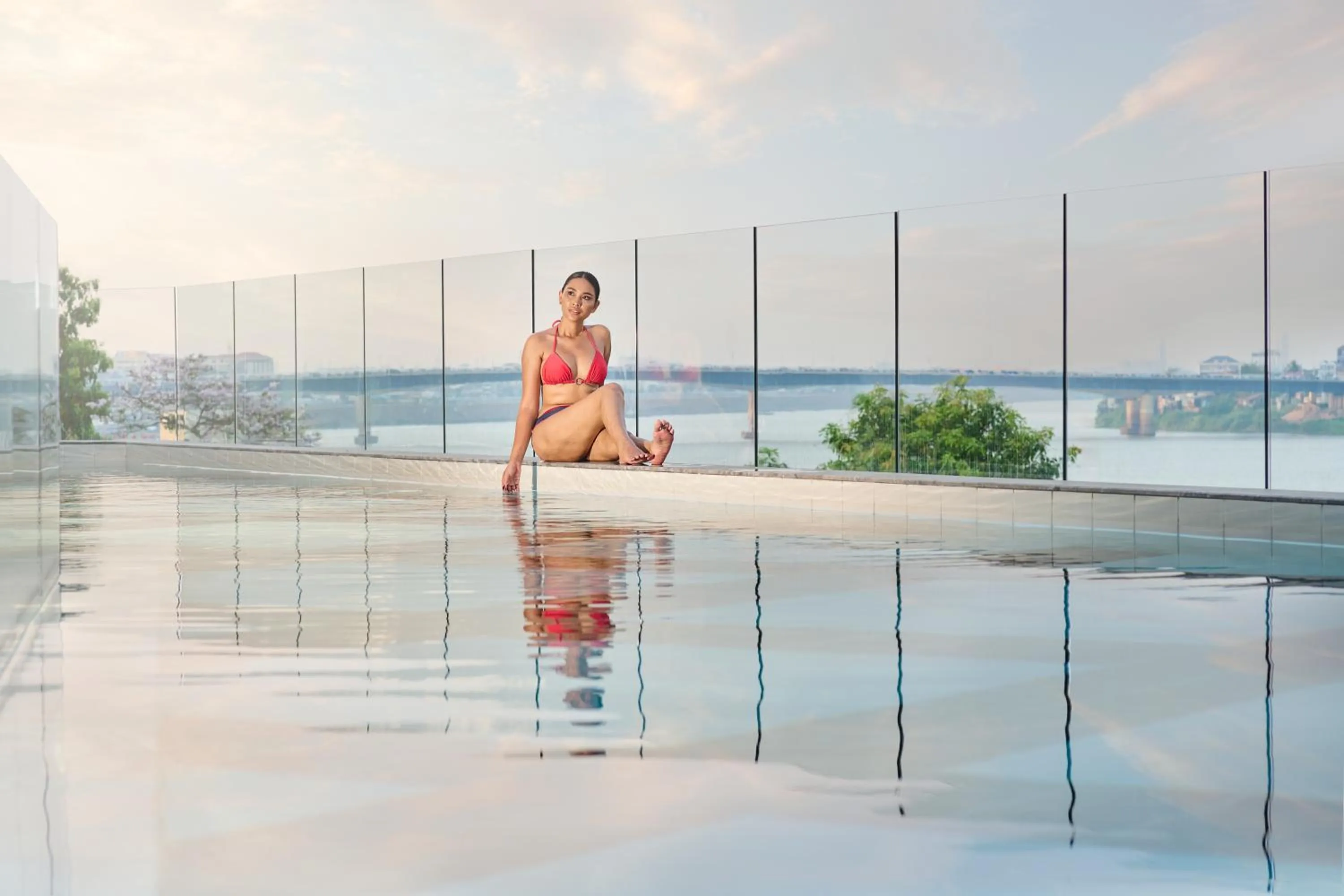 Swimming pool in TRIBE Phnom Penh Post Office