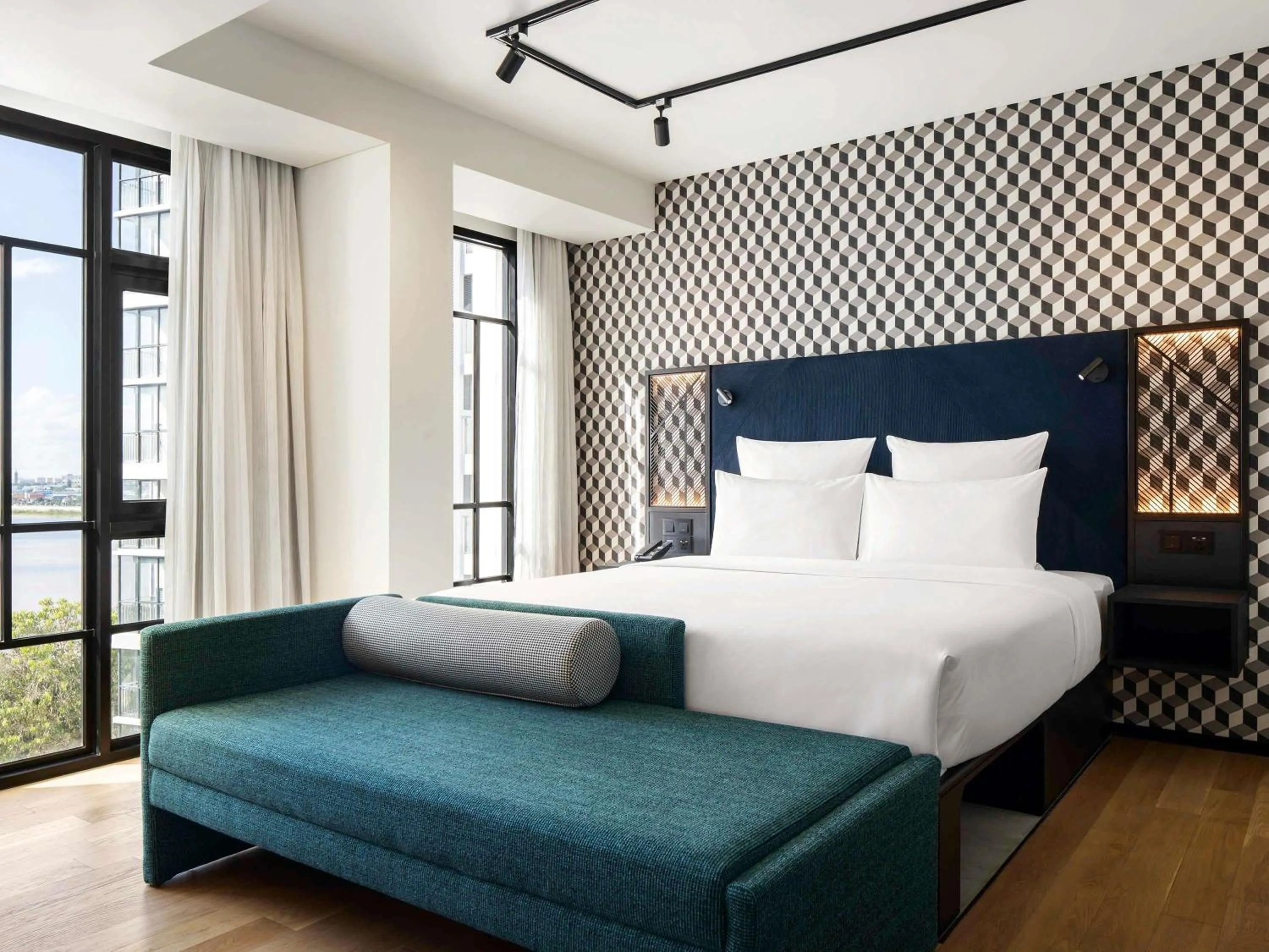 Bedroom, Bed in TRIBE Phnom Penh Post Office