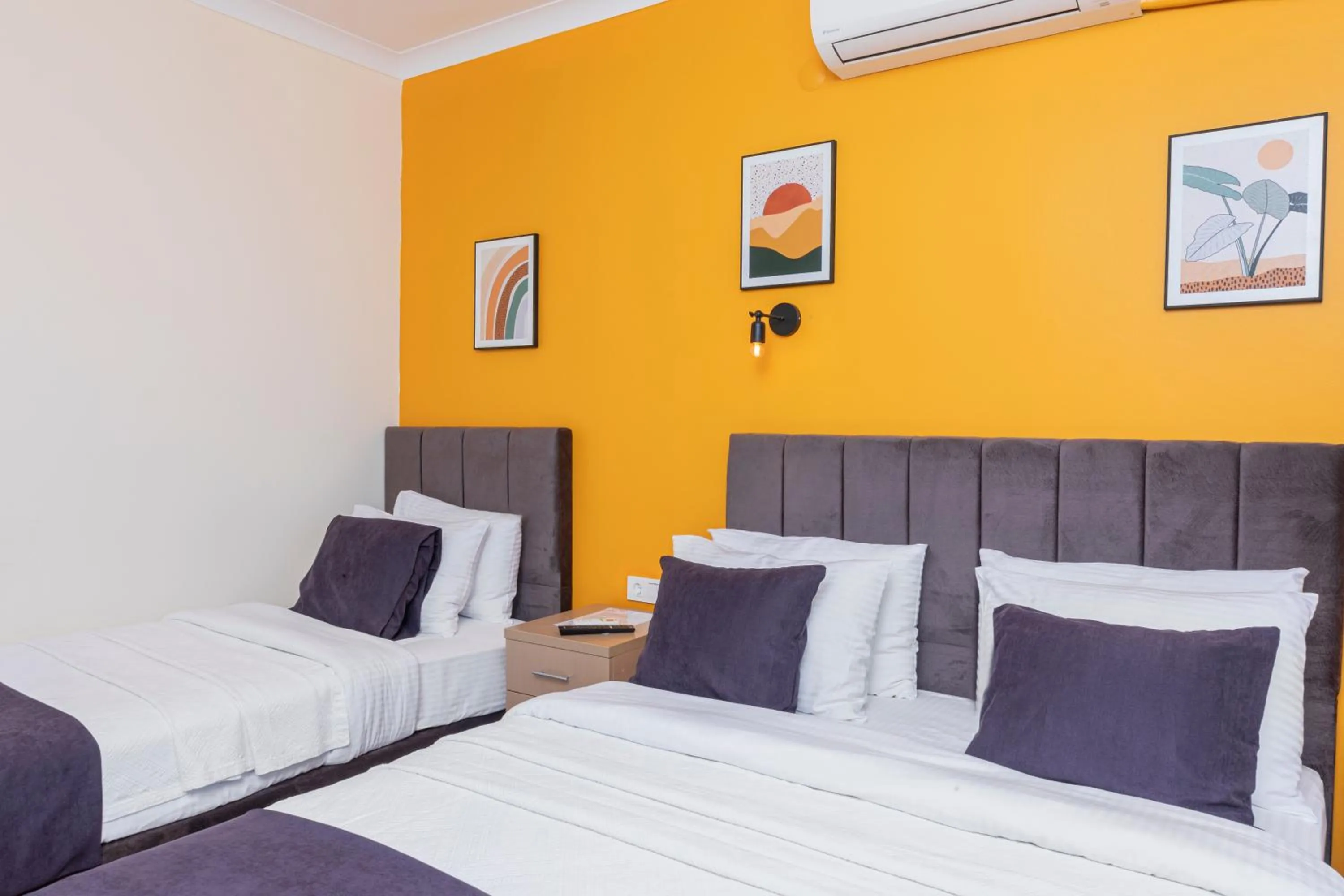 Bed in KİRAZ BEACH OTEL