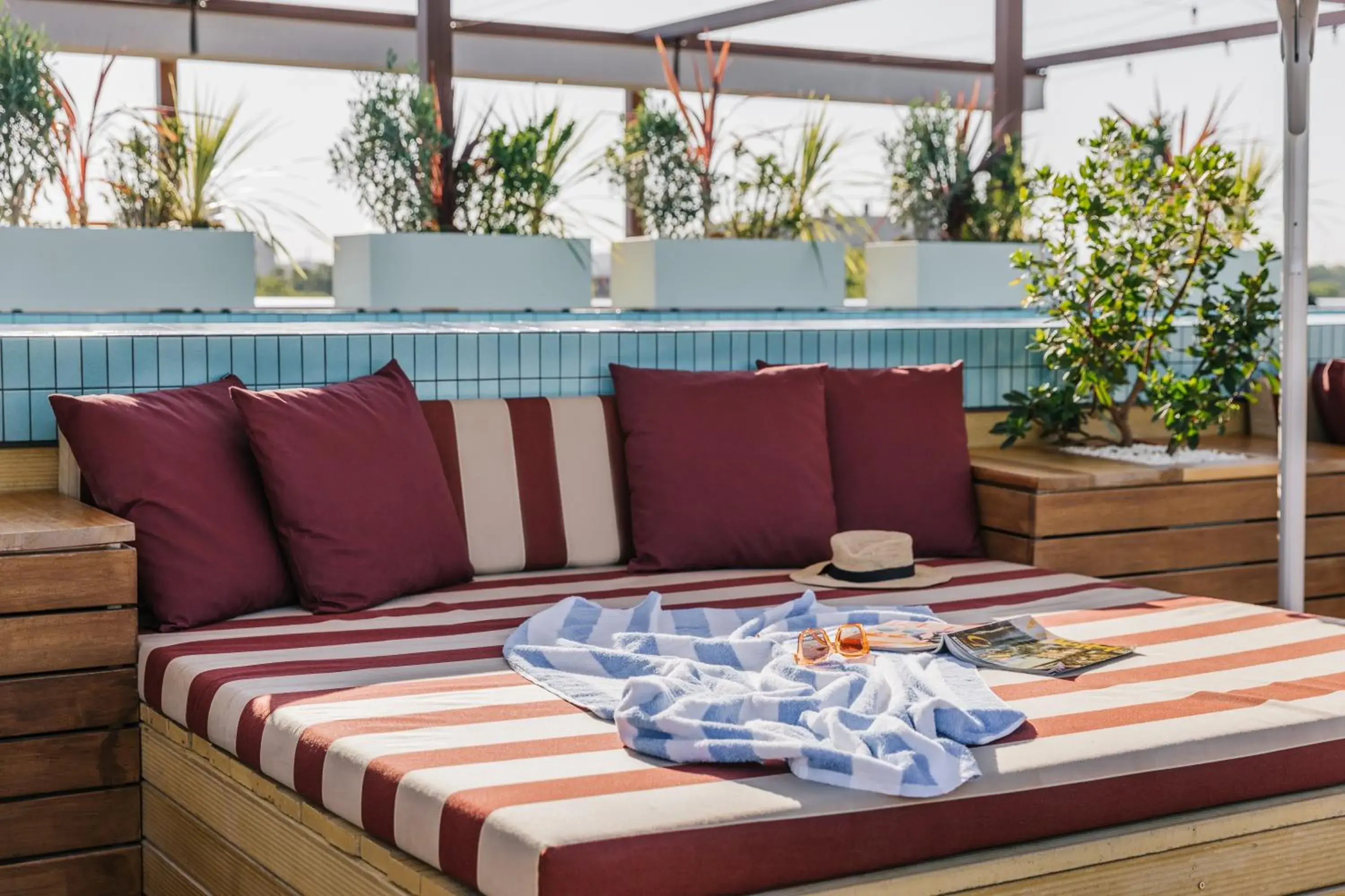 sunbed in The Social Hub Toulouse sunbed in The Social Hub Toulouse