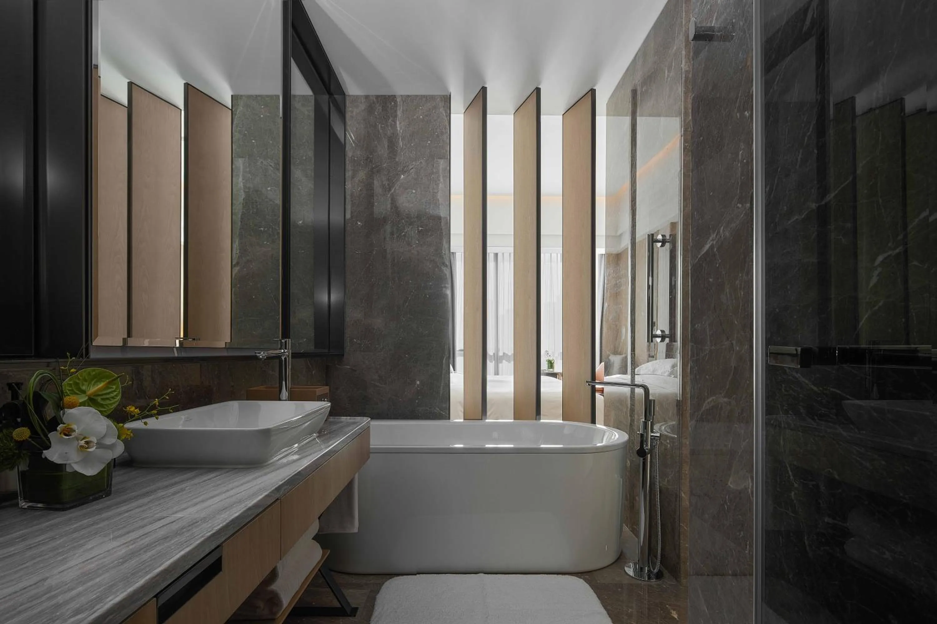 Bathroom in InterContinental Hangzhou Liangzhu by IHG