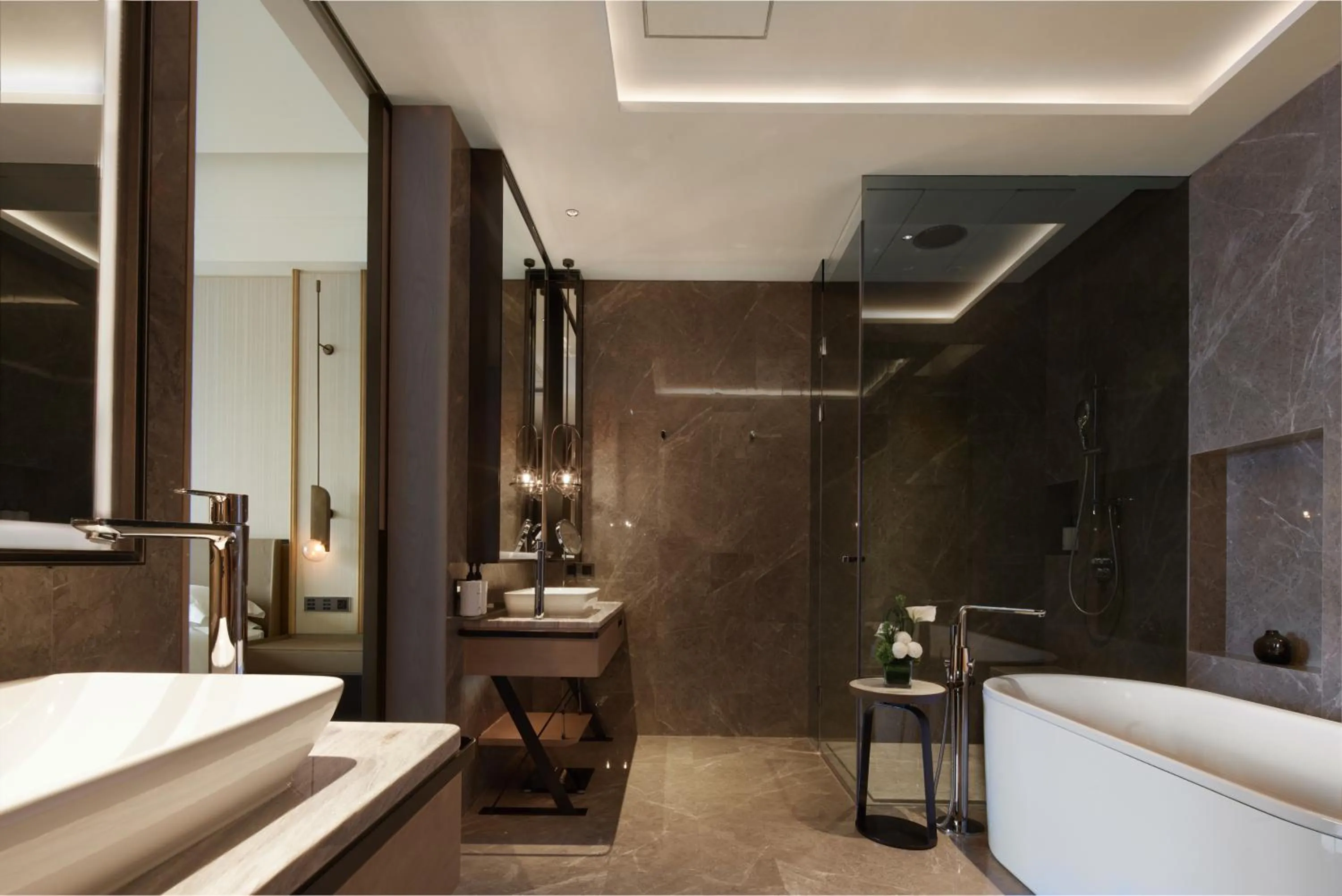 Bathroom in InterContinental Hangzhou Liangzhu by IHG
