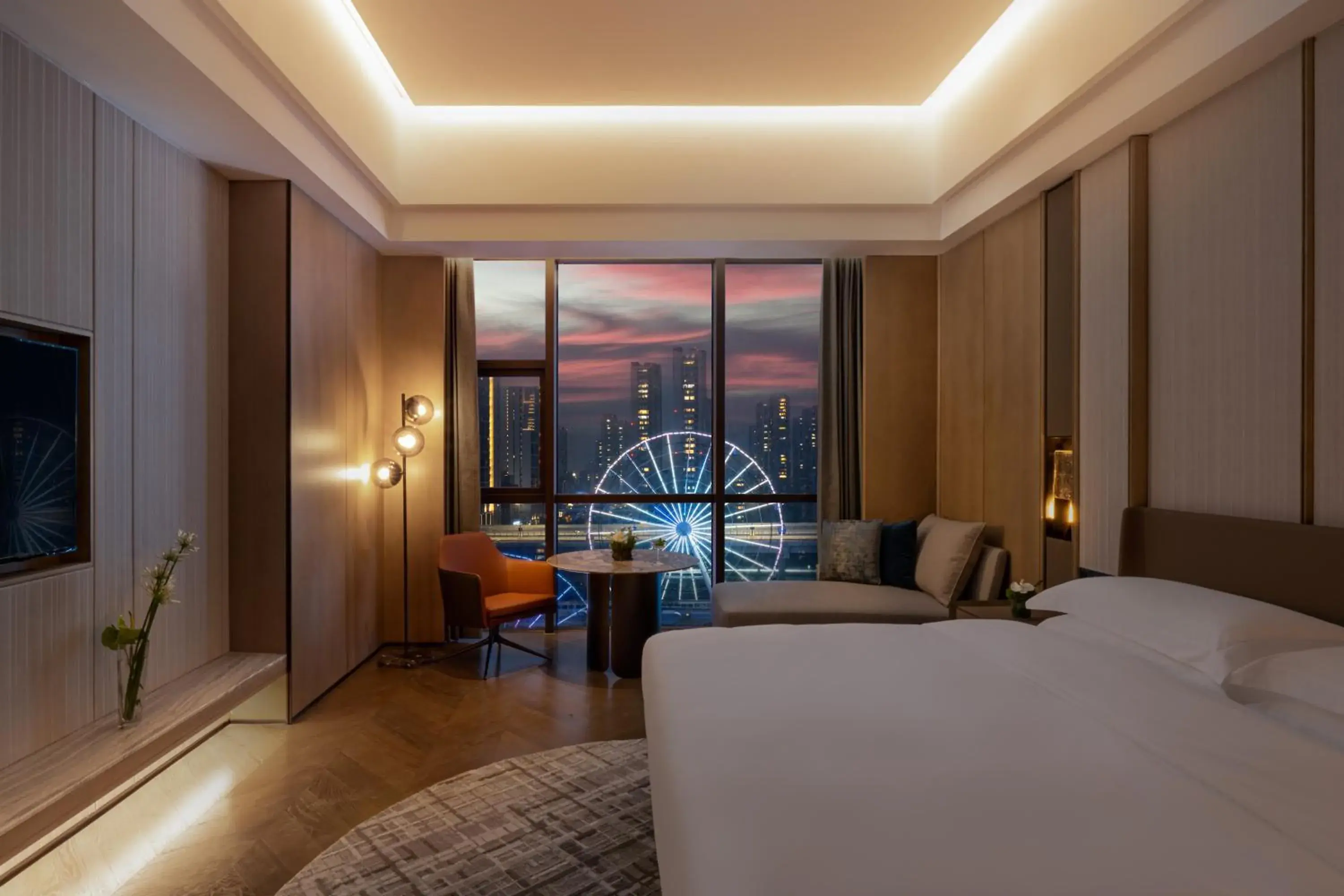 View (from property/room), Bed in InterContinental Hangzhou Liangzhu by IHG View (from property/room), Bed in InterContinental Hangzhou Liangzhu by IHG