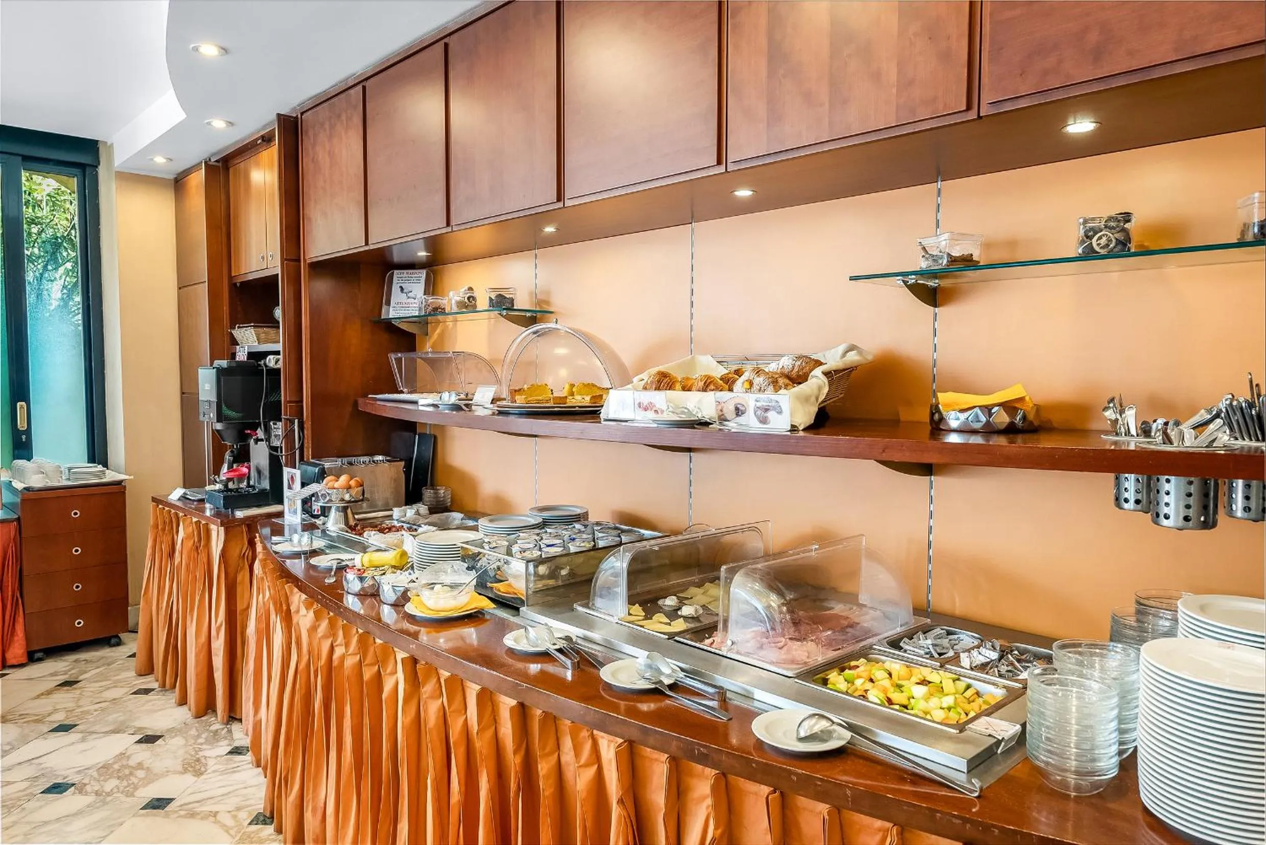 Buffet breakfast in Abacus Hotel