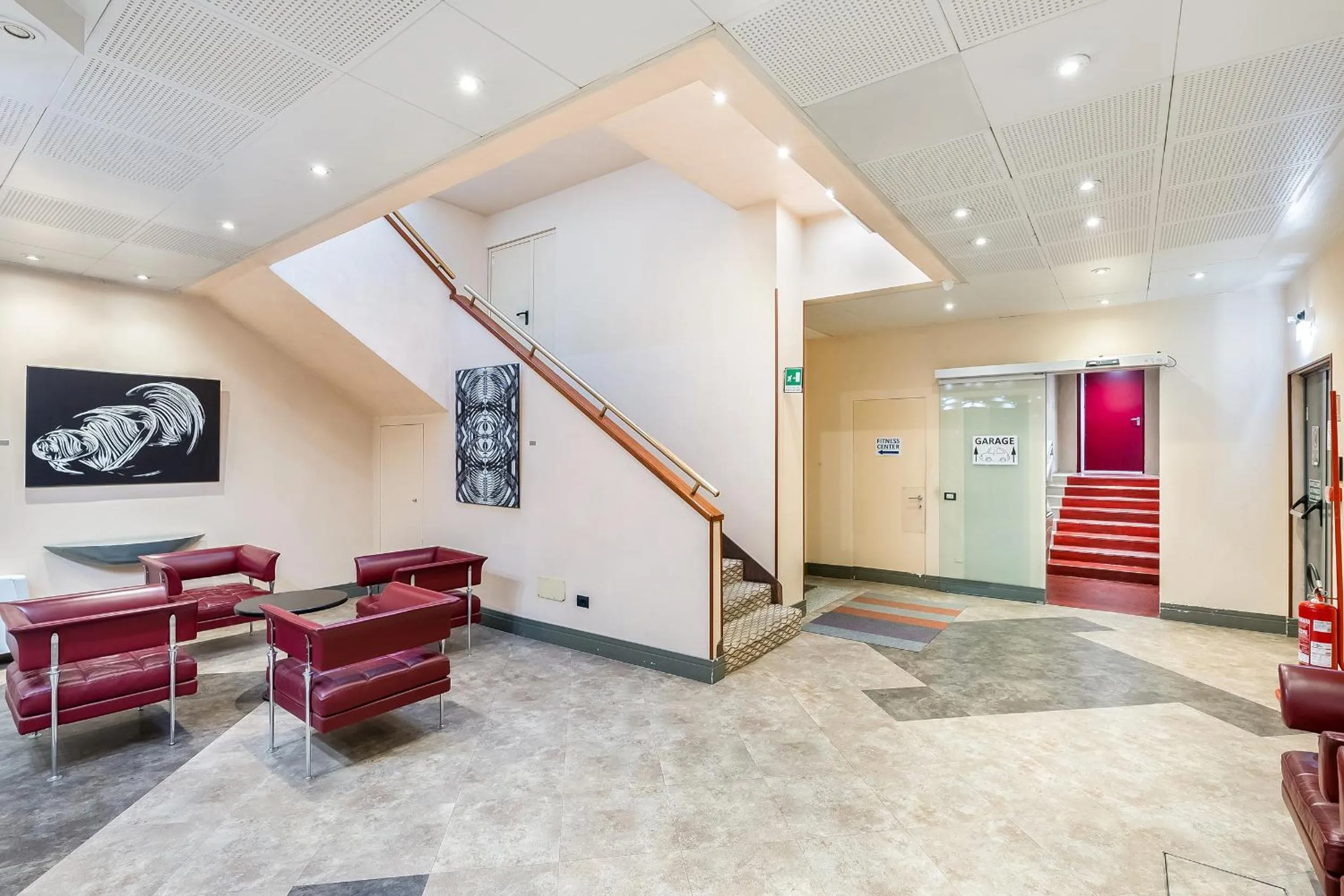 Seating area in Abacus Hotel