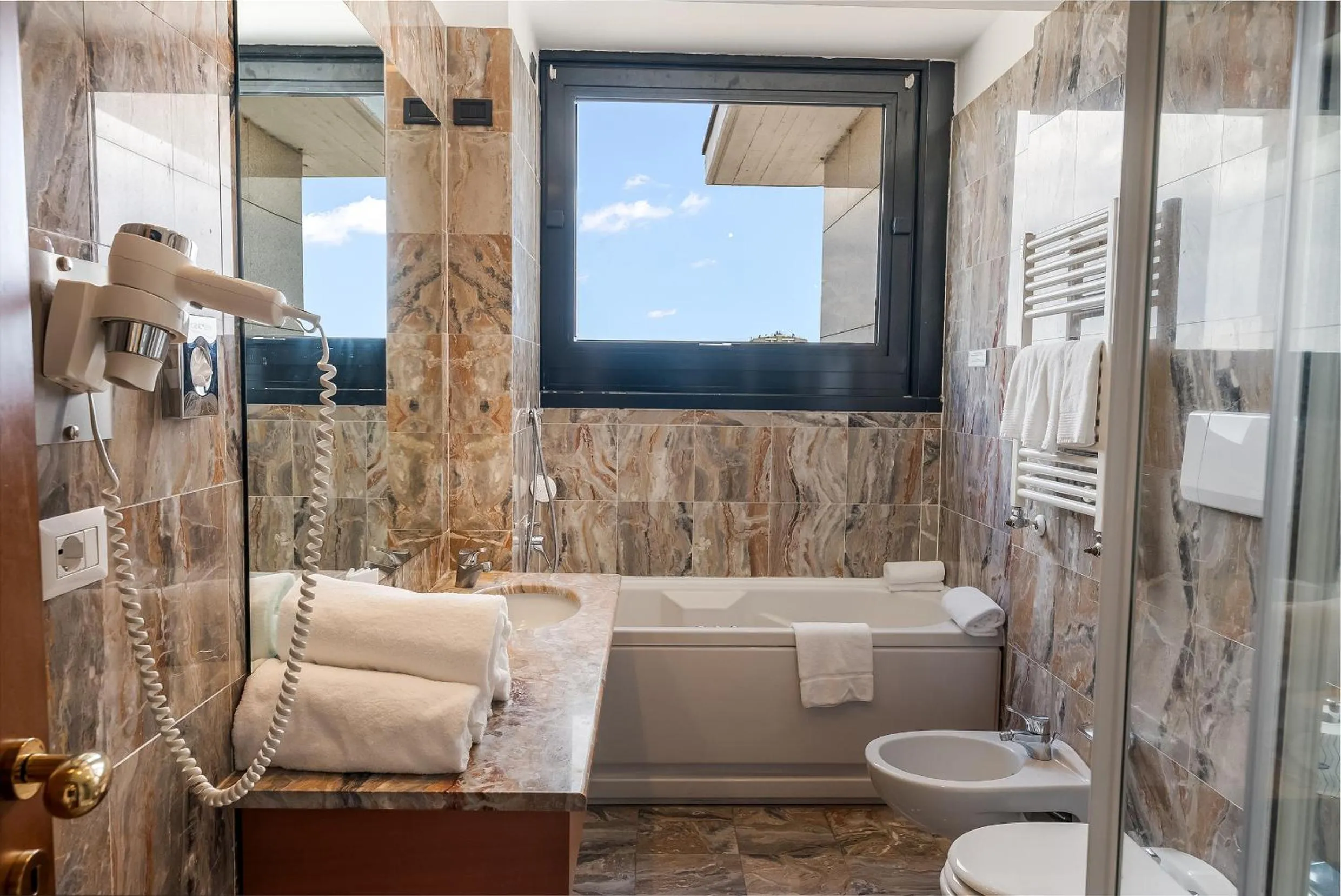 Bathroom in Abacus Hotel