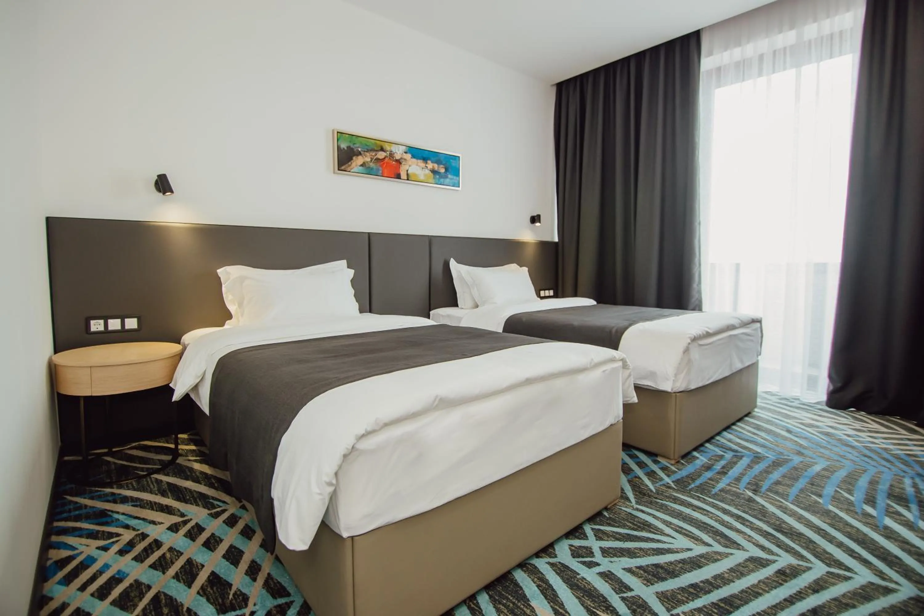 Twin Room with Balcony - single occupancy in Graphic Hotel Batumi