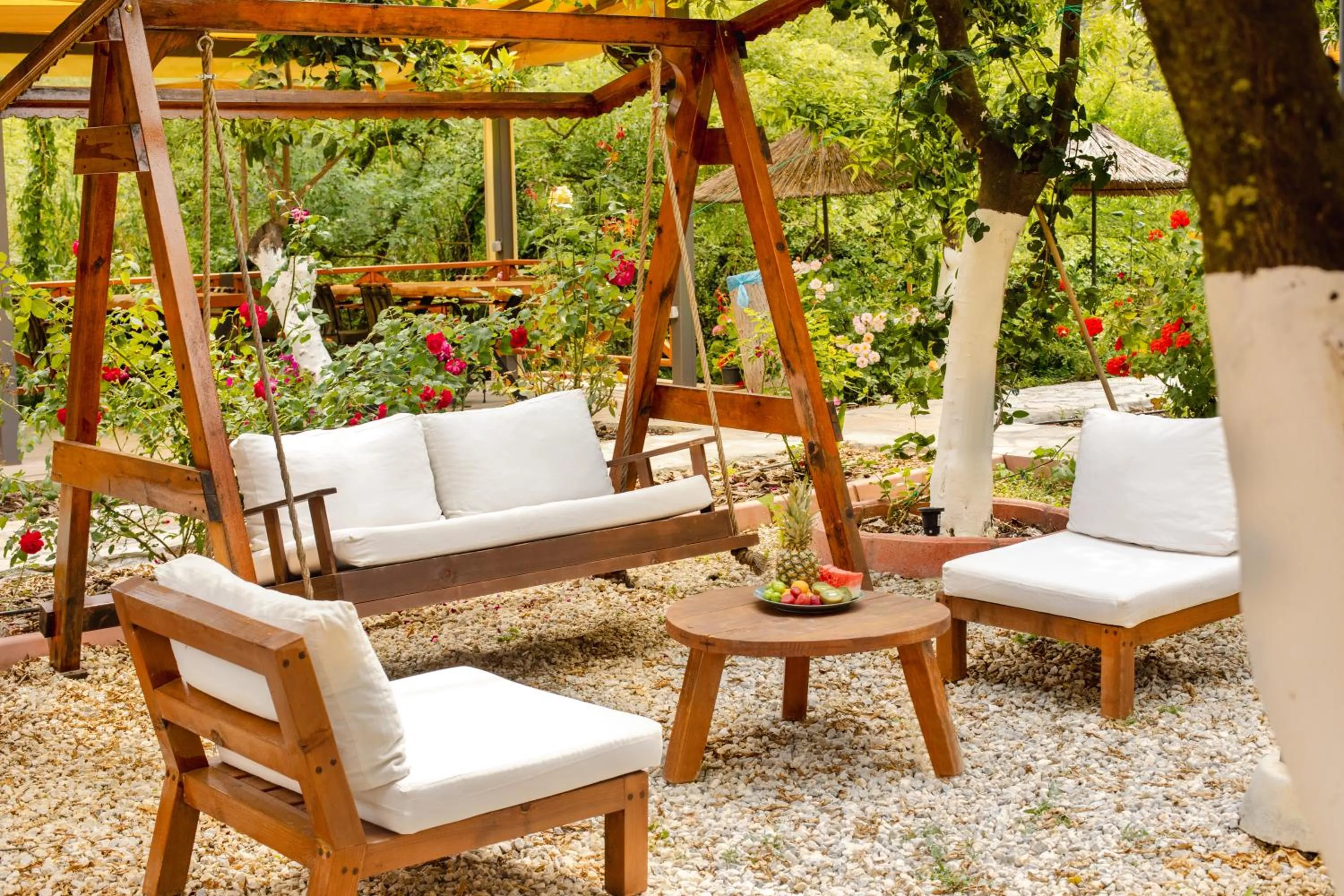 Seating area in Orange Garden Hotel Akyaka