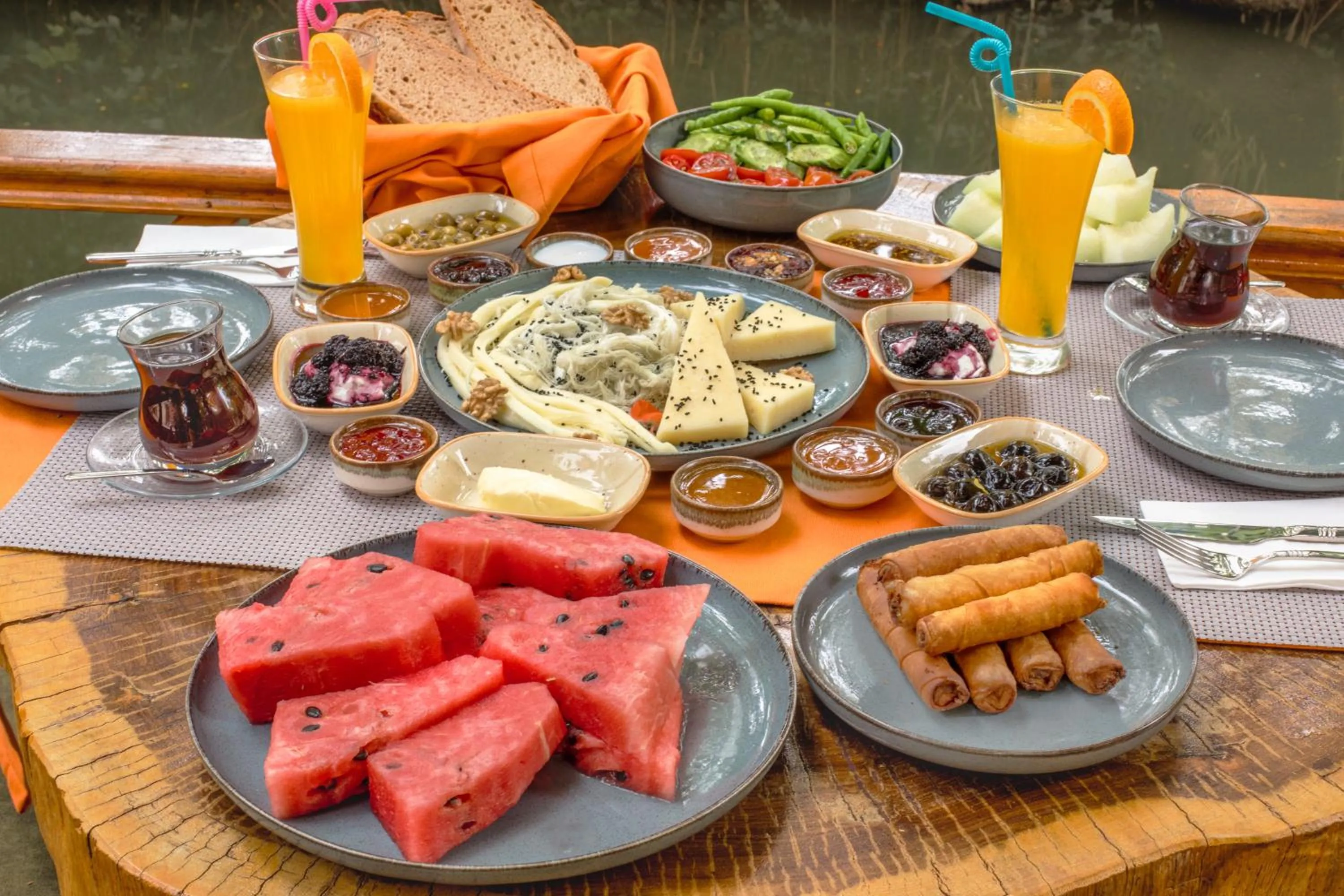 Breakfast in Orange Garden Hotel Akyaka
