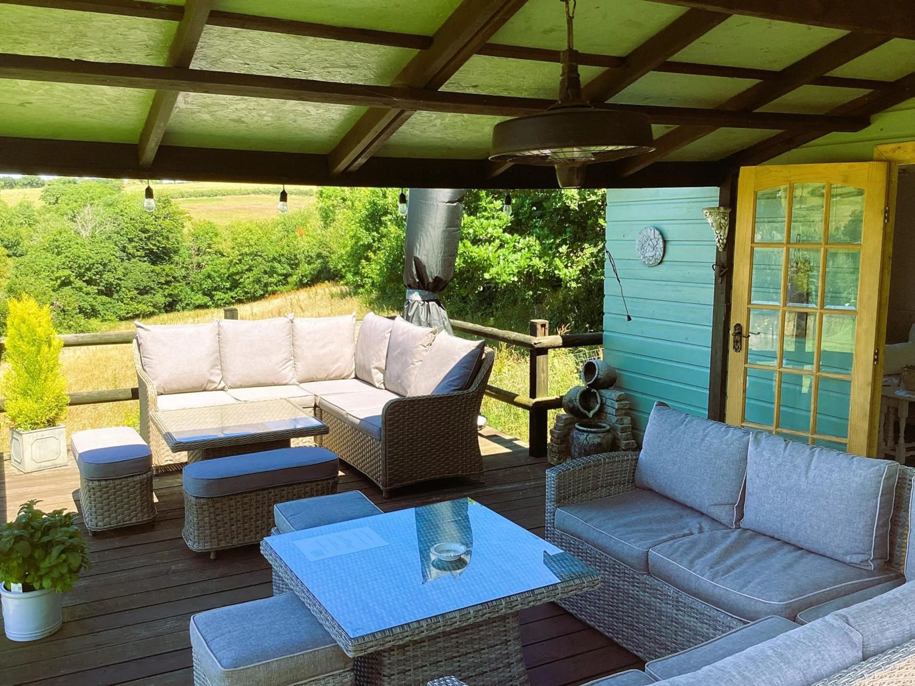 Seating area in Bosvean House Bed & Breakfast