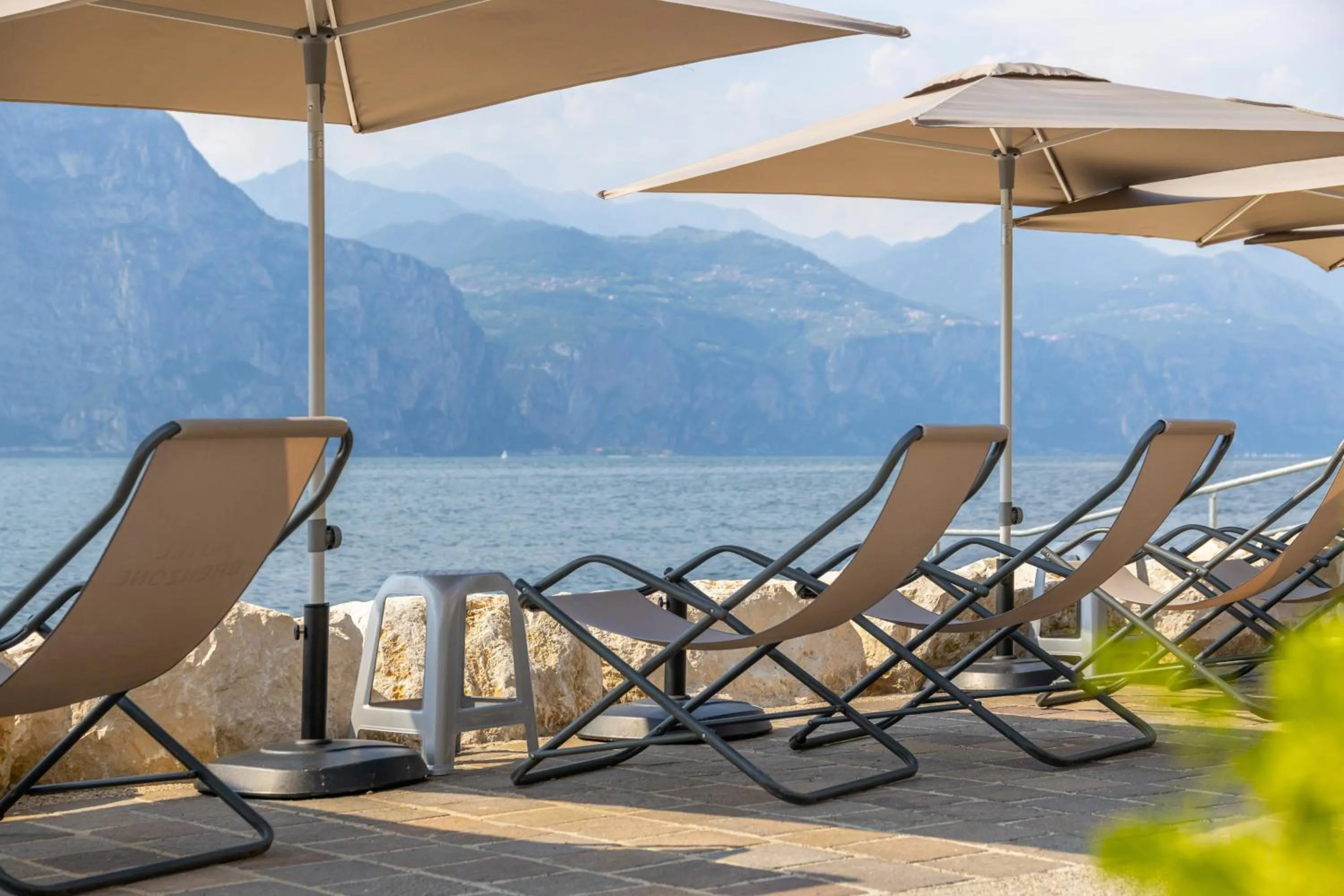 Beach in Lake Front Hotel Brenzone