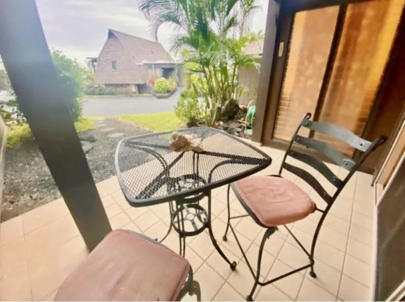 Patio in Black Sands Beach Condo with Full Kitchen