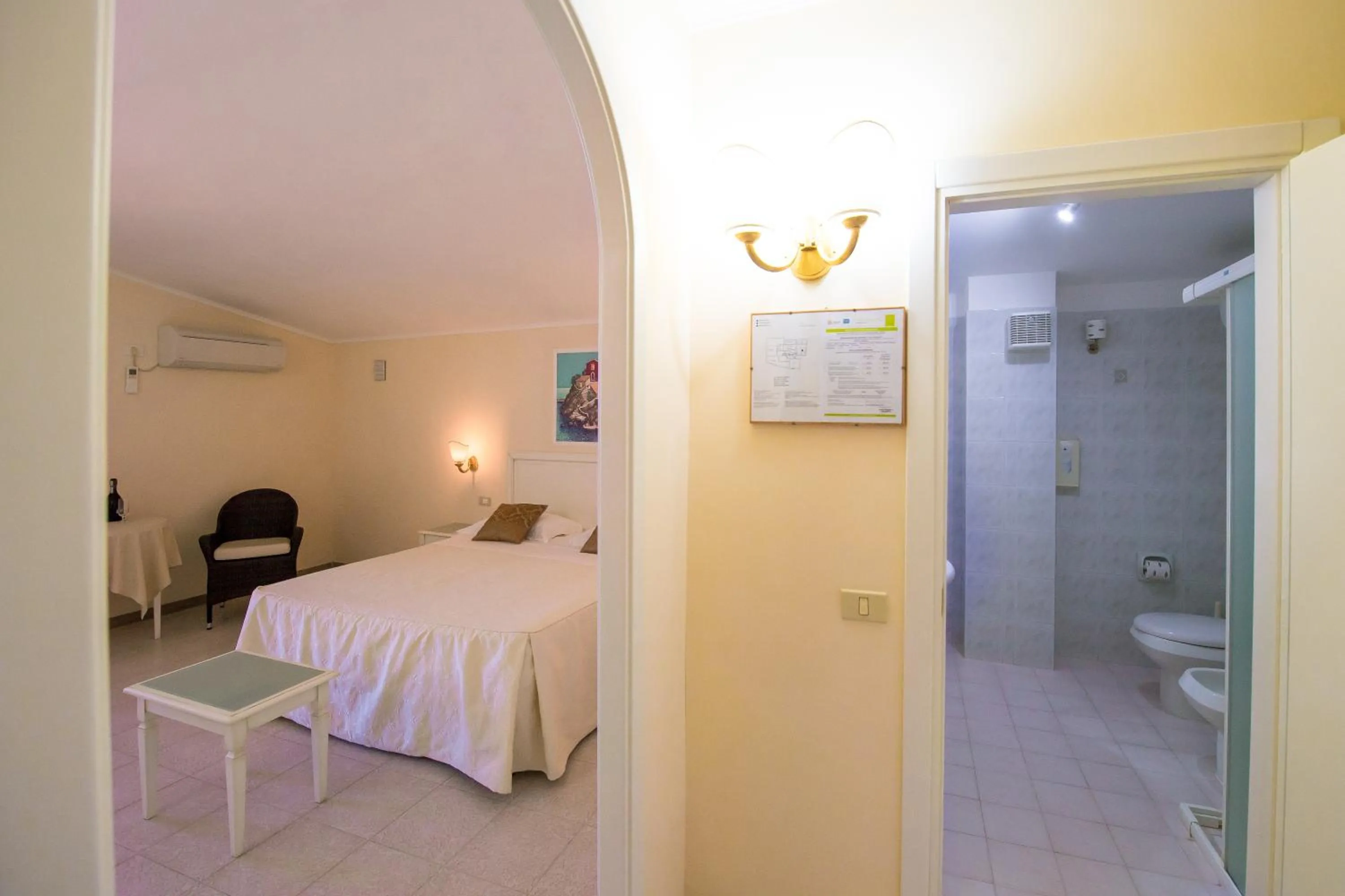 Bed in Hotel Seggio