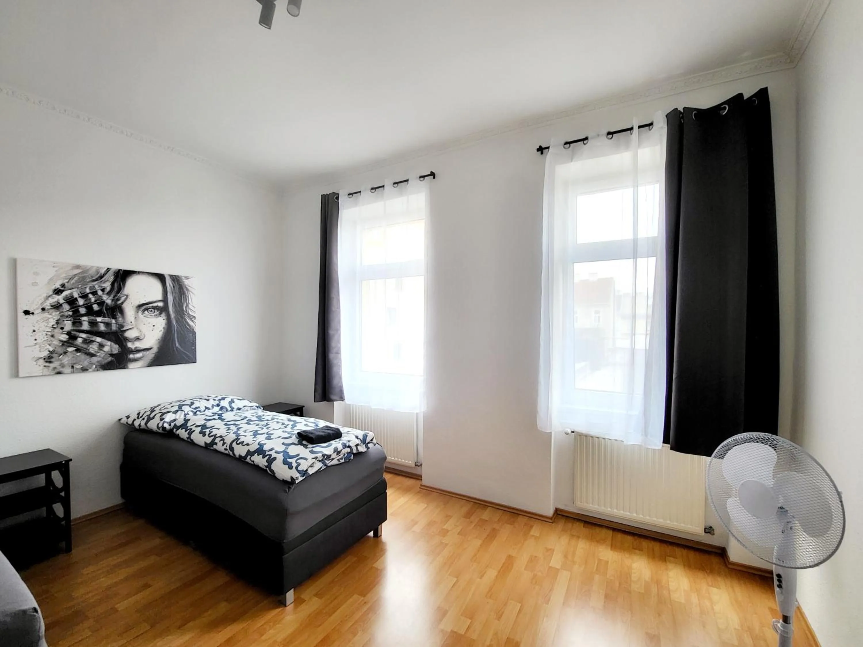 Bed in Buchengasse Apartment Vienna - Free Highspeed-Internet