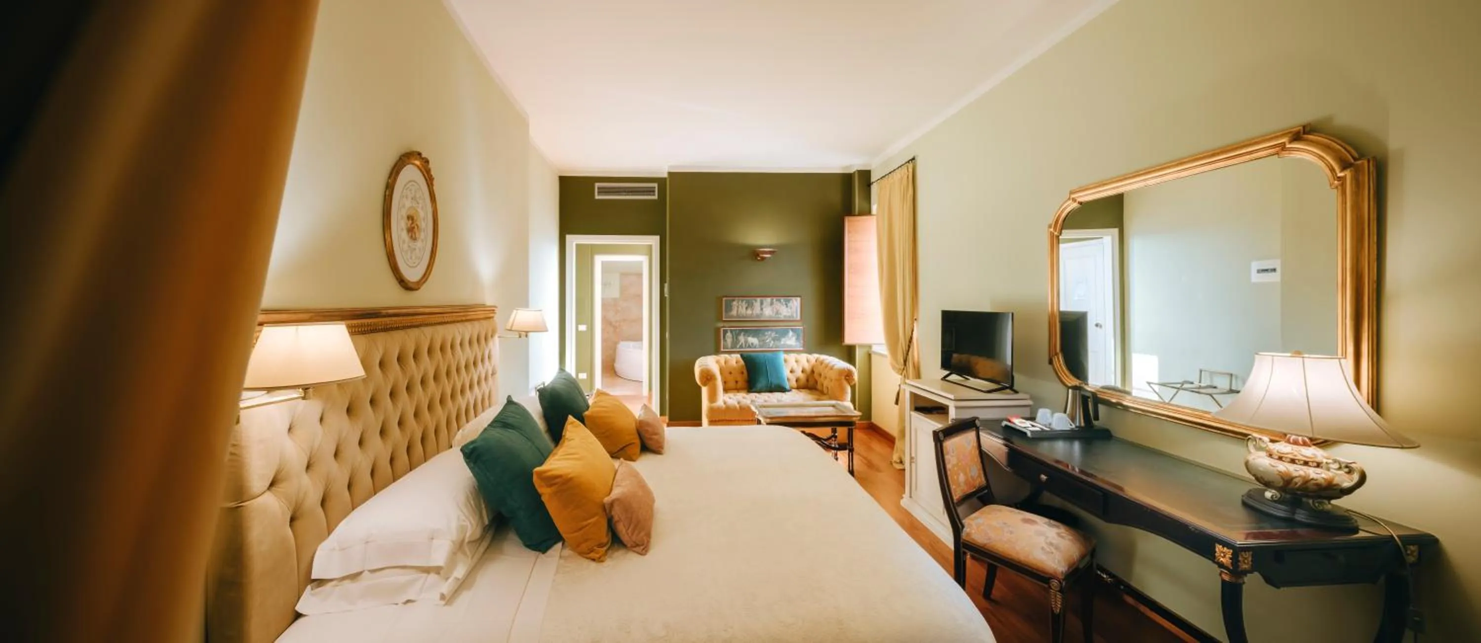 Bed in Hotel Bramante