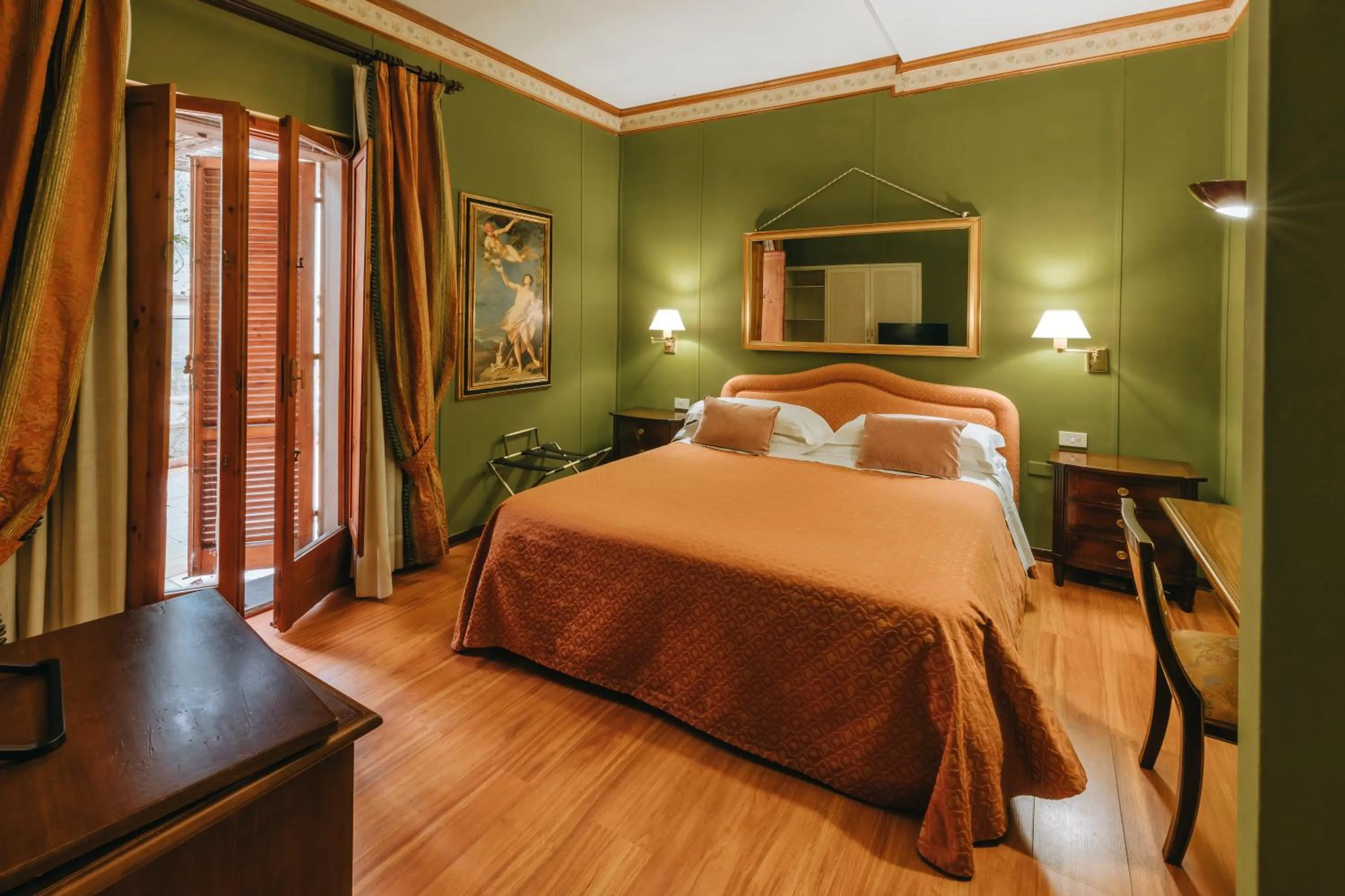 Bed in Hotel Bramante