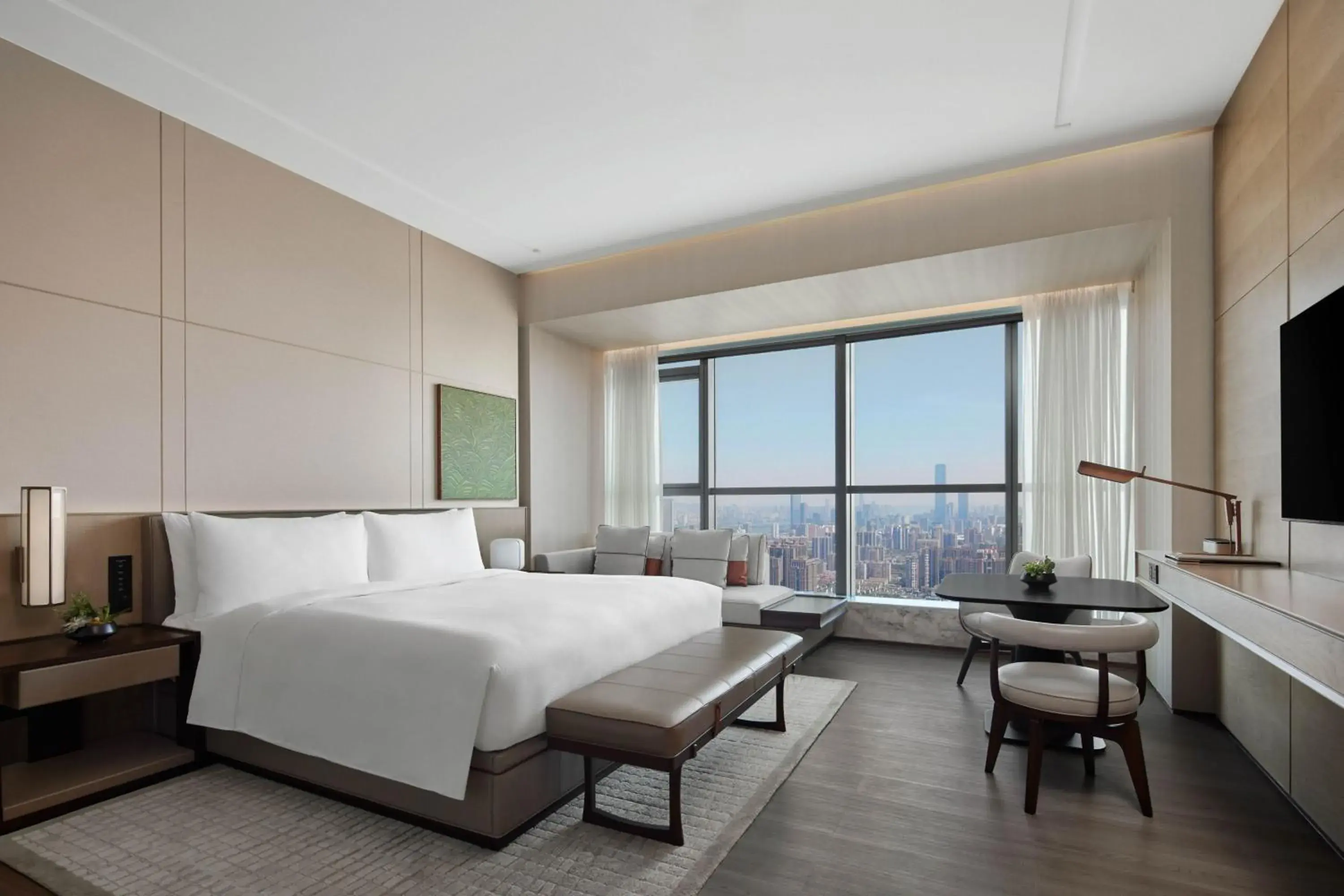 Premium, Guest room, 1 King, City view in JW Marriott Hotel Changsha Premium, Guest room, 1 King, City view in JW Marriott Hotel Changsha