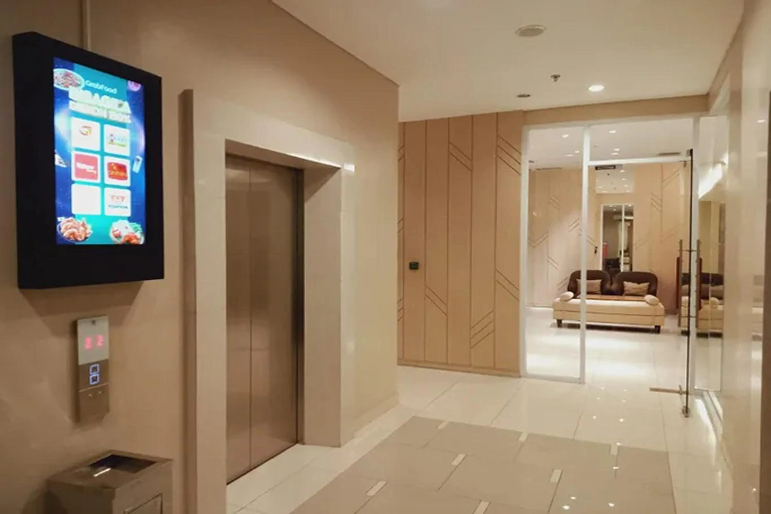 elevator in Velito at Podomoro Golf View Apartment