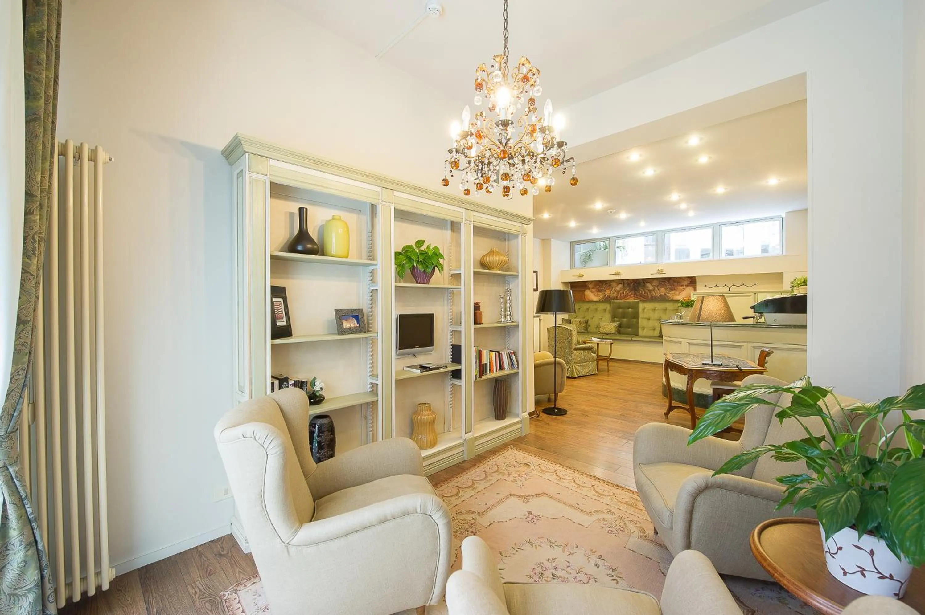 Communal lounge/ TV room in Hotel Torino