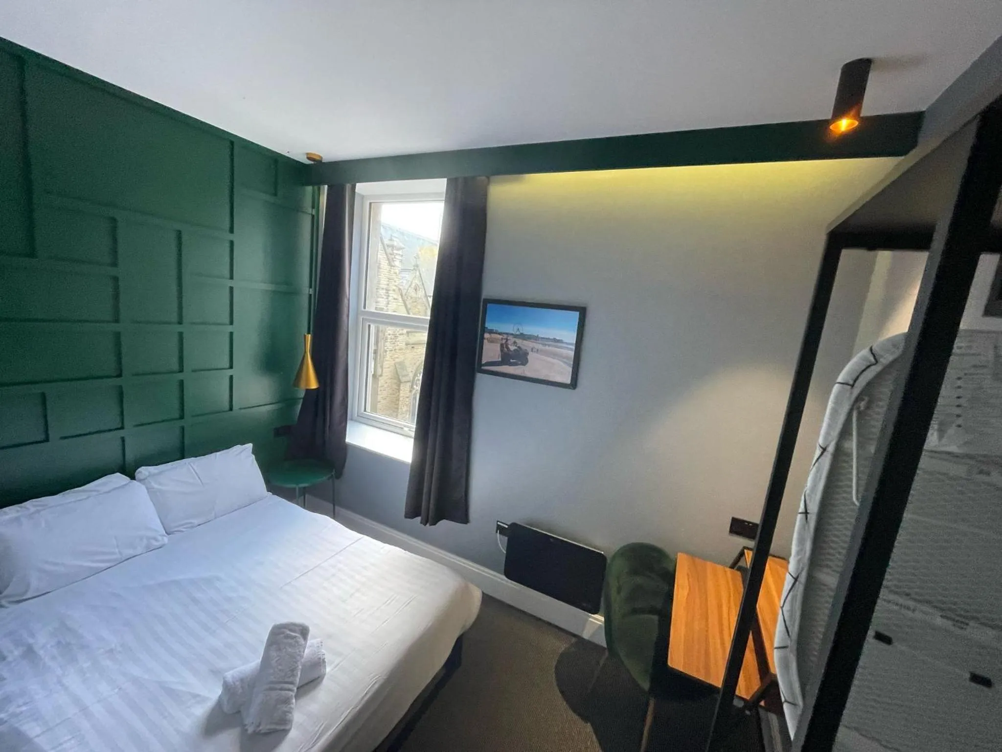 Bedroom, Bed in The Luxury Penthouse by Sasco Apartments