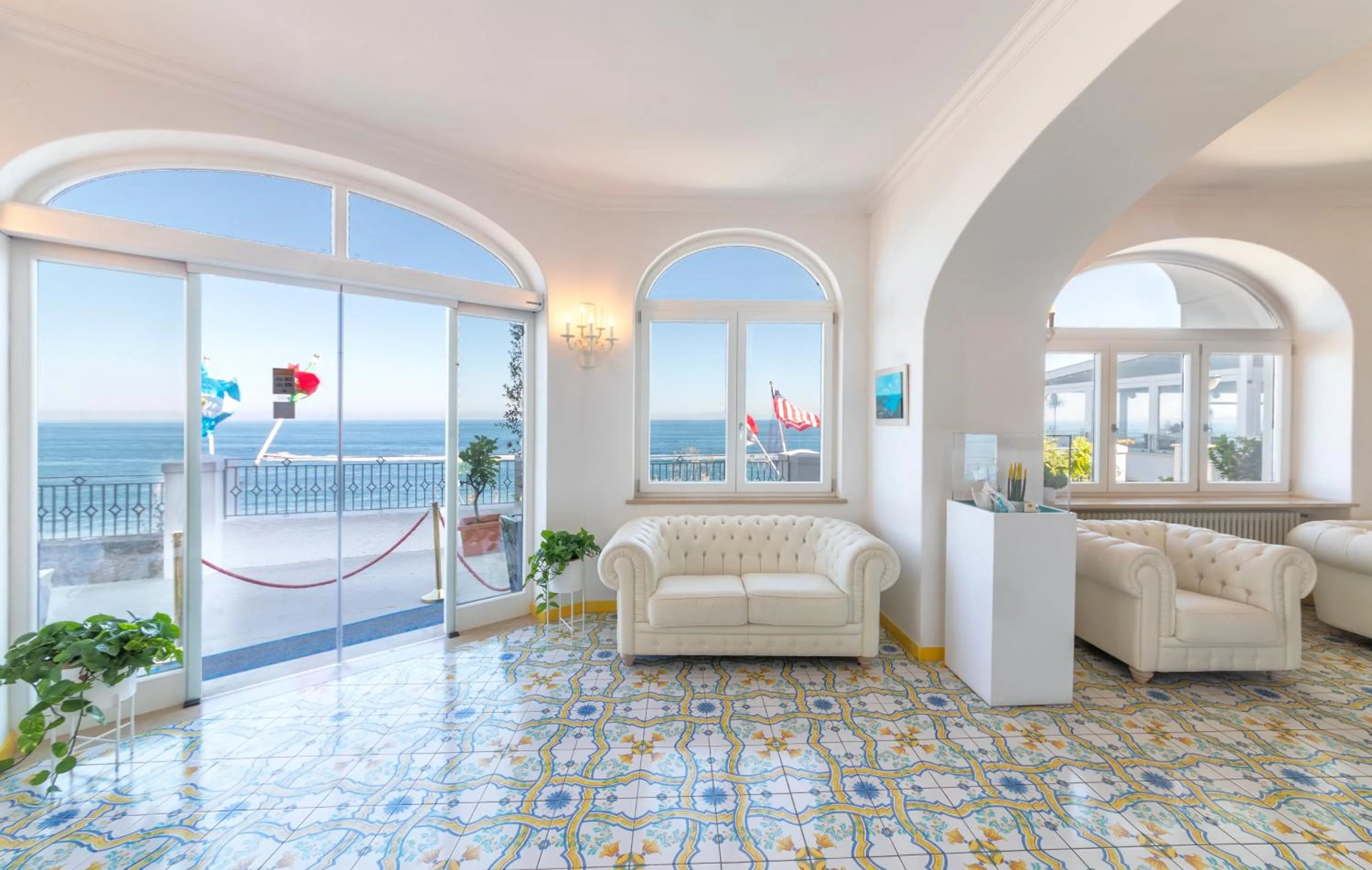 Lobby or reception in Hotel La Madonnina