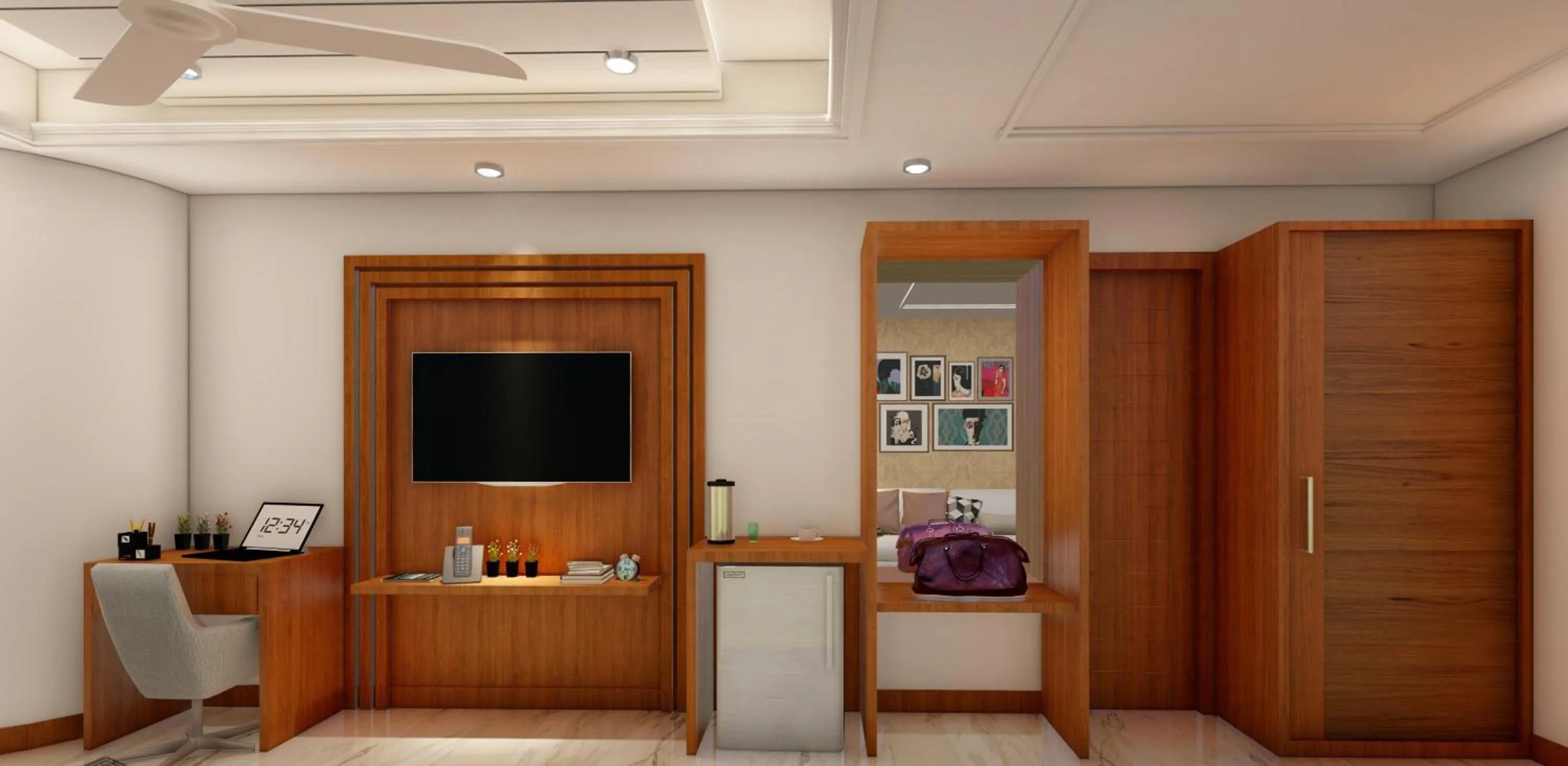 Communal lounge/ TV room in Effotel By Sayaji Dehradun