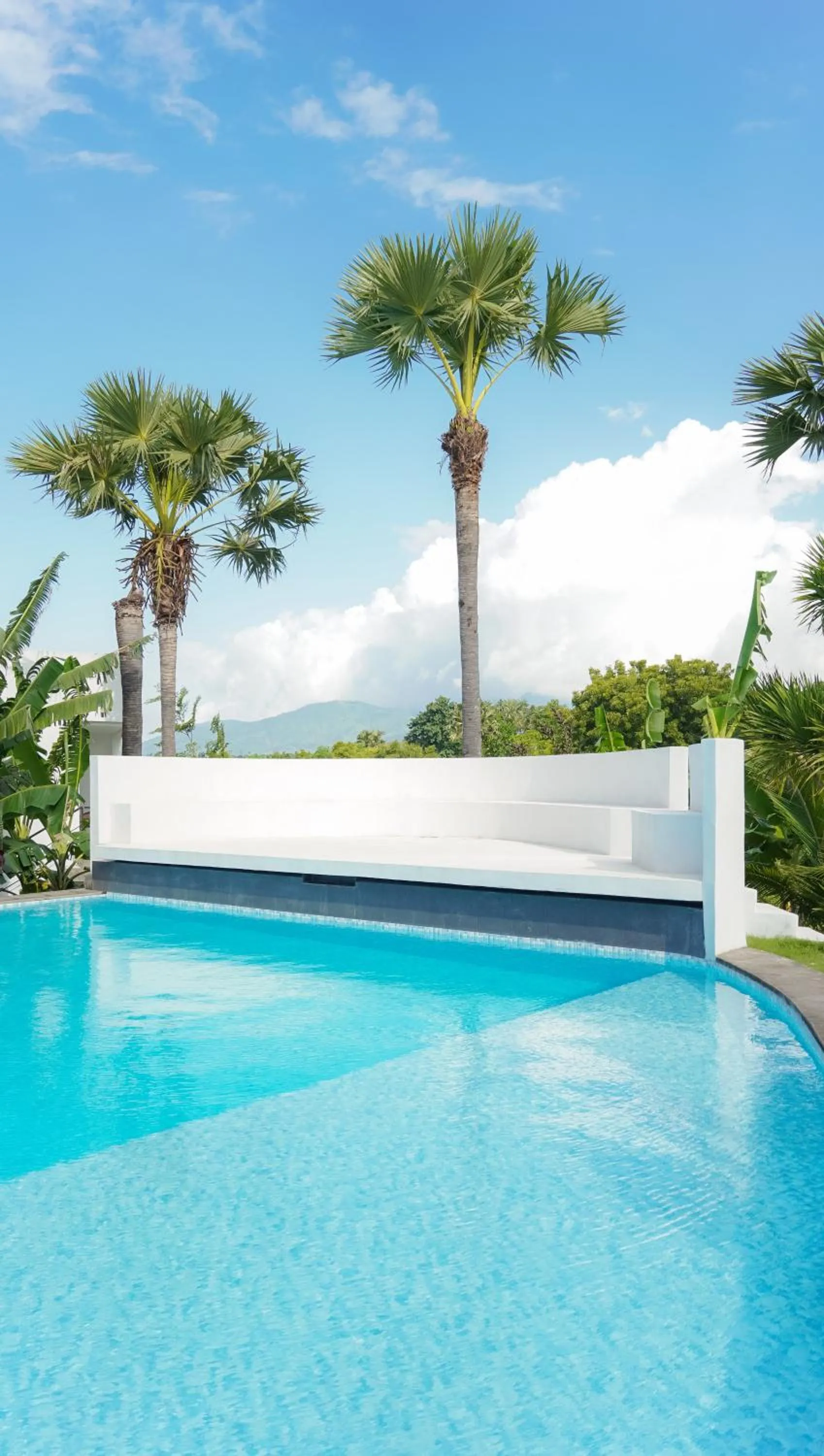 Pool view in Palm Springs Bali Dive Resort
