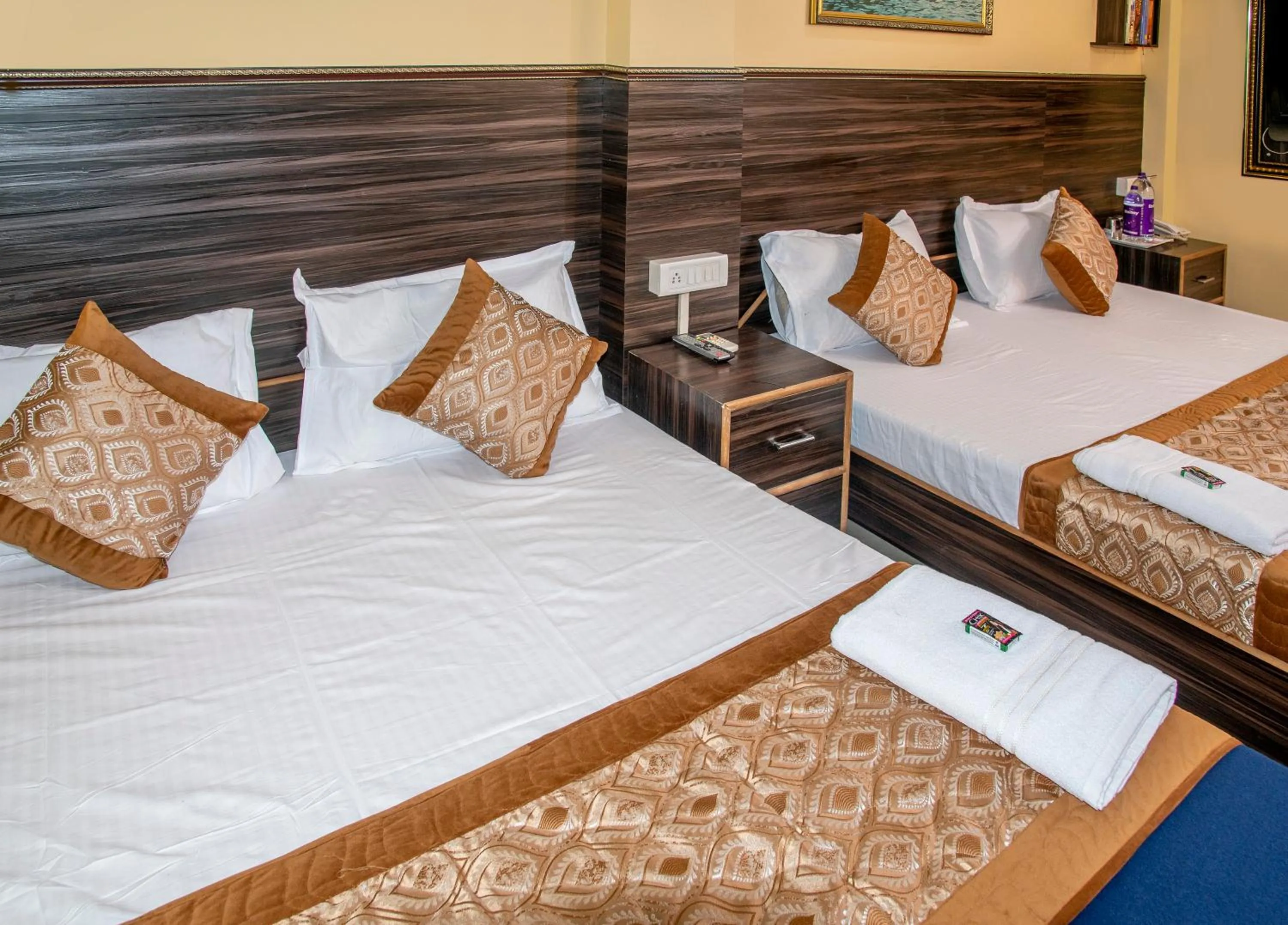 Bed in Vrindavan Comfort Inn