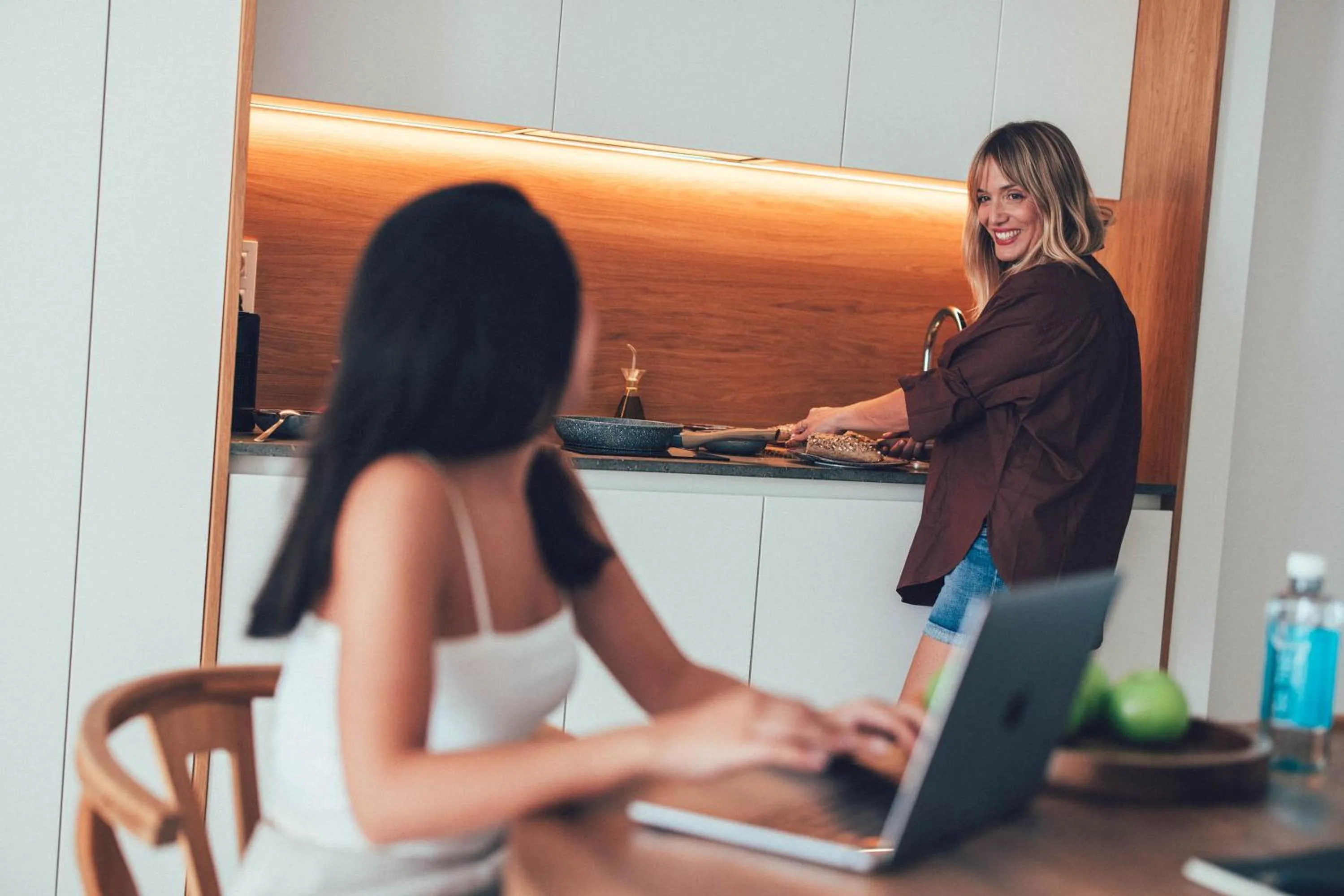 kitchen in Cala Lanuza Suites