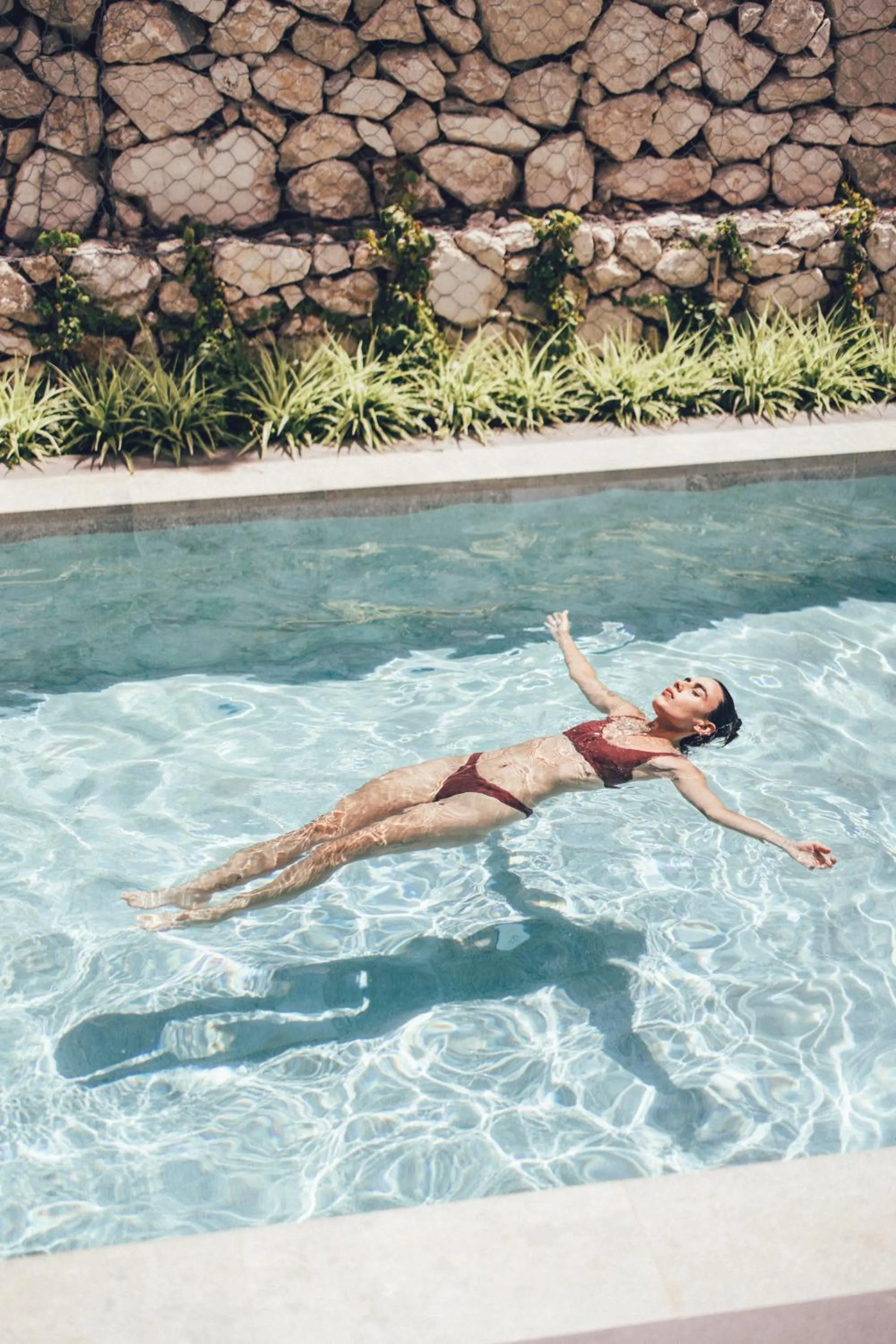 Pool view in Cala Lanuza Suites