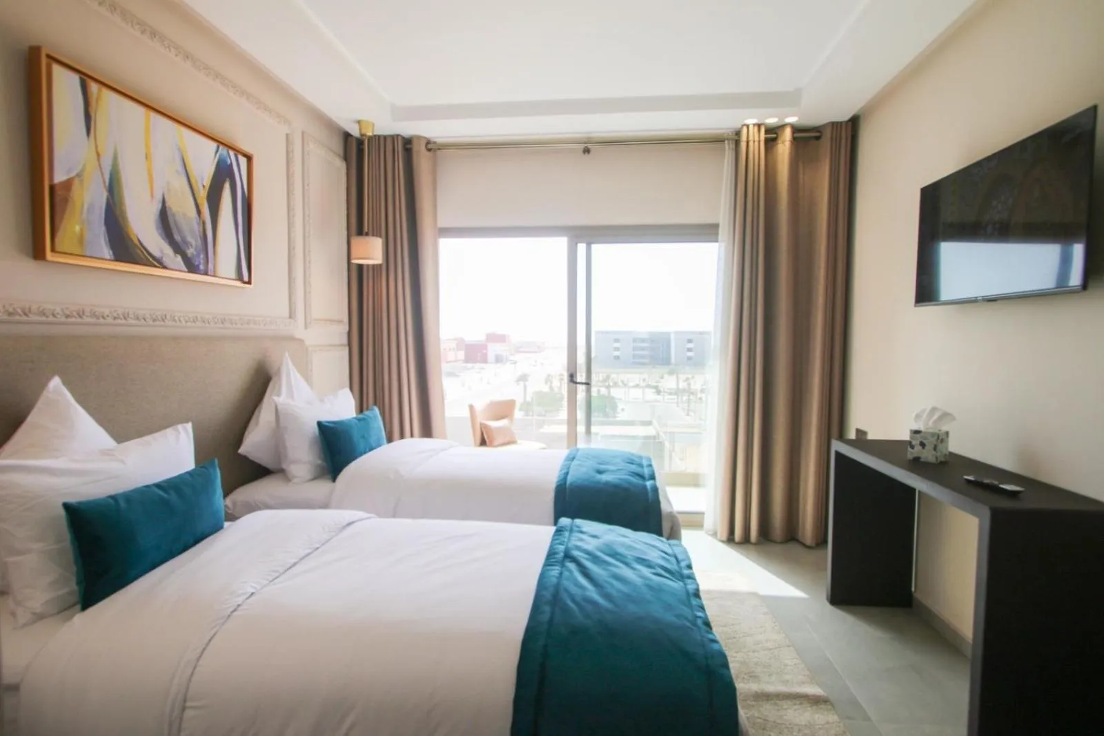 Bed in Dakhla Boarding Hotel & Restaurant