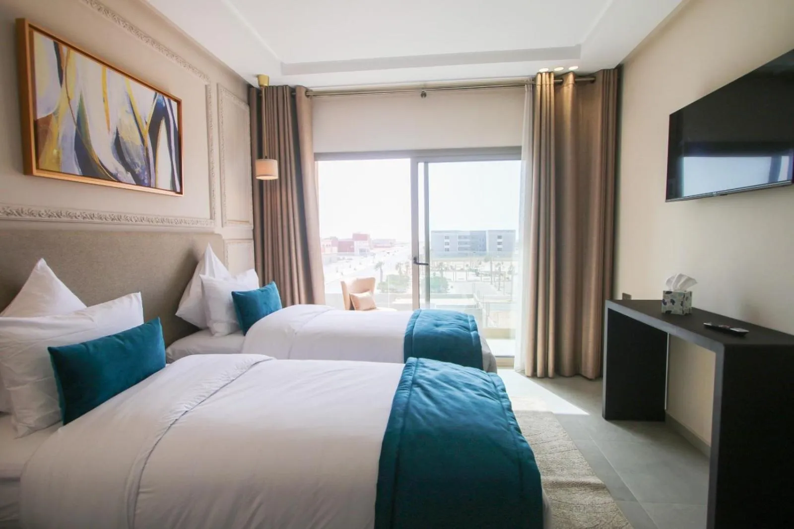 Bed in Dakhla Boarding Hotel & Restaurant