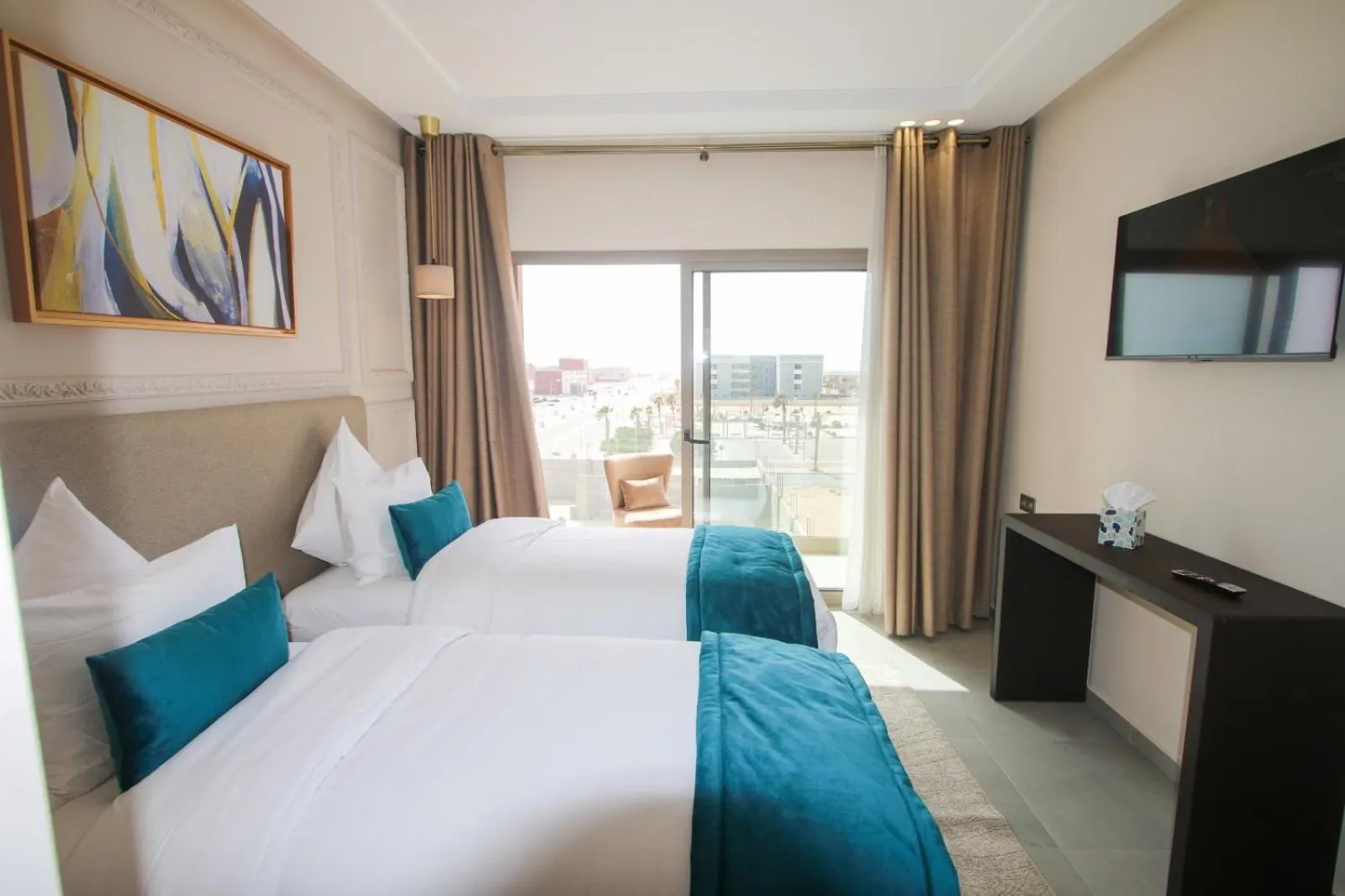 Bed in Dakhla Boarding Hotel & Restaurant