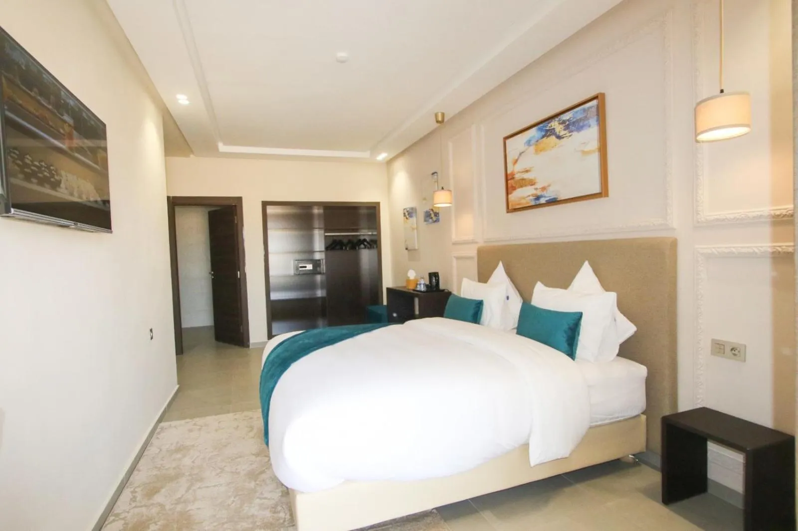 Bed in Dakhla Boarding Hotel & Restaurant