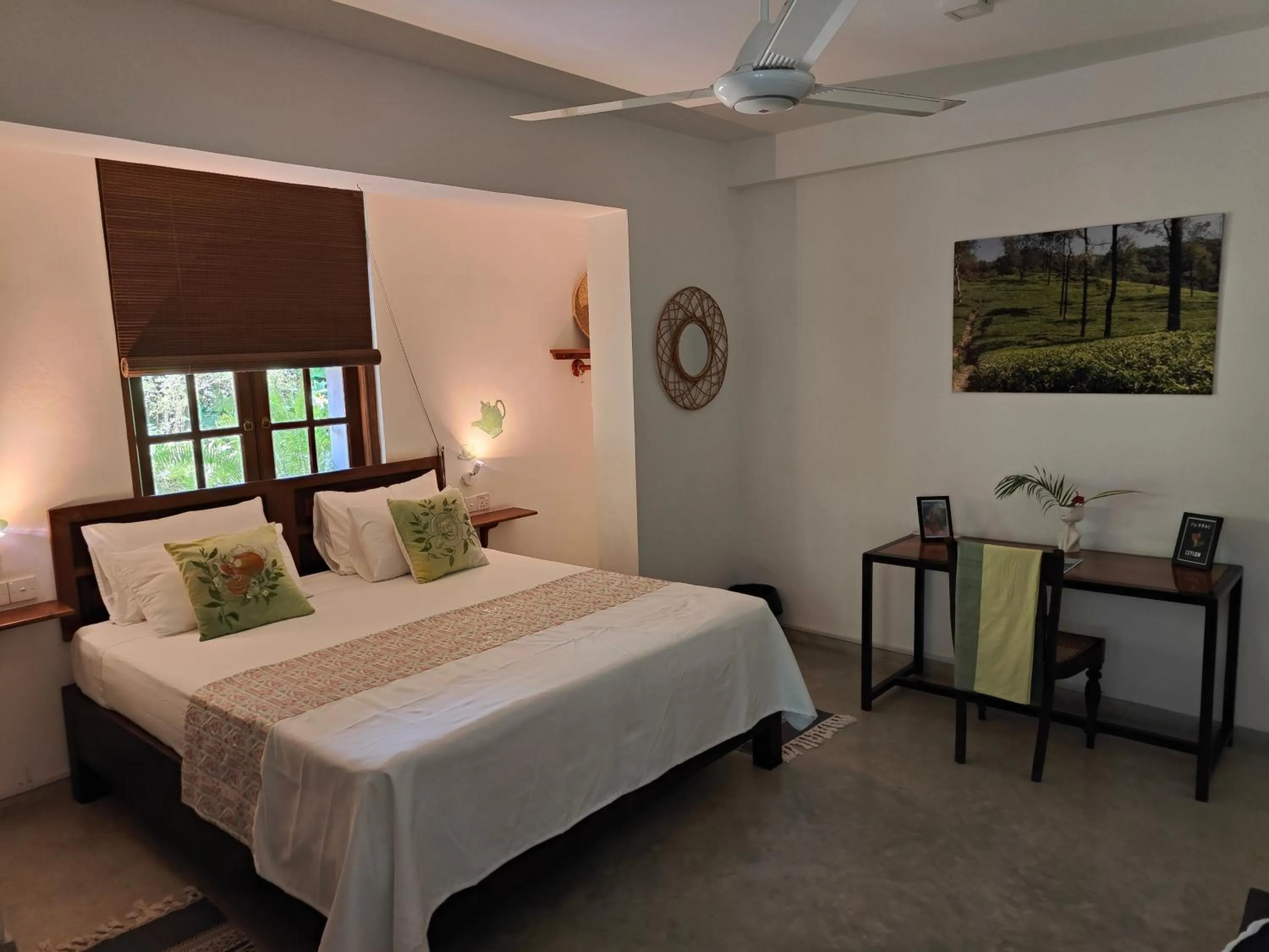 Bed in Villa Lyvie ayurvedic hotel