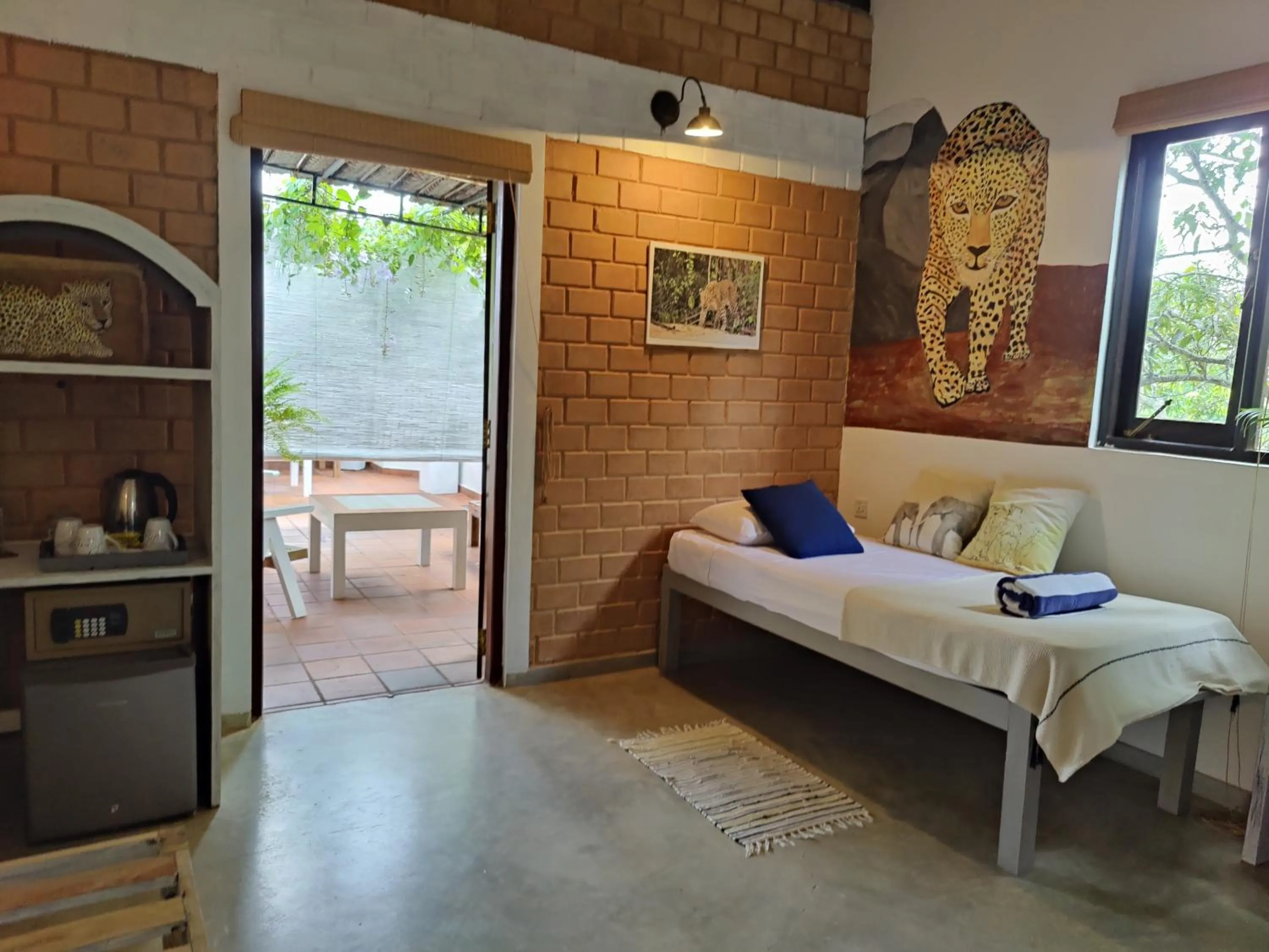 Patio, Bed in Villa Lyvie ayurvedic hotel