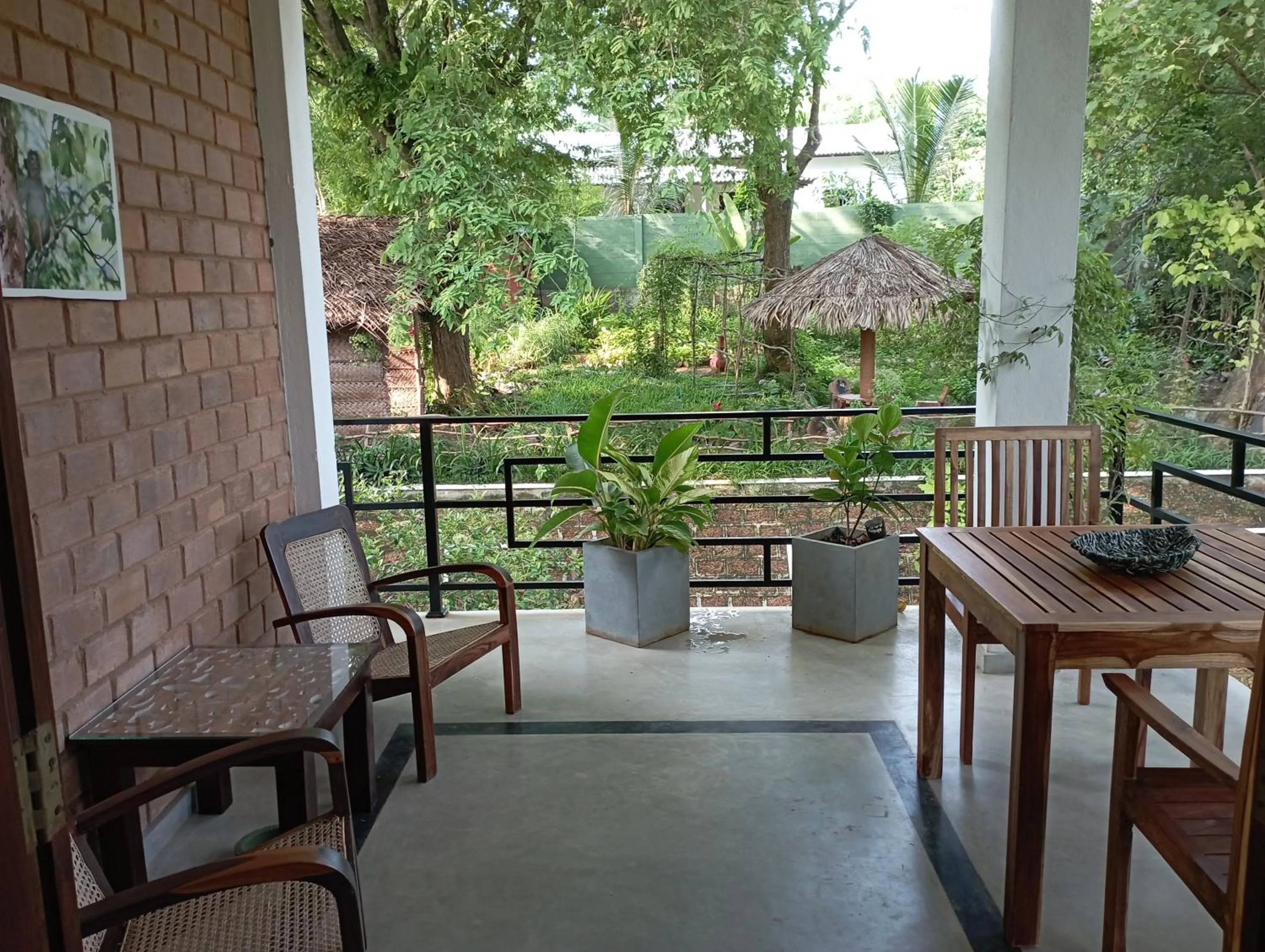 Patio in Villa Lyvie ayurvedic hotel