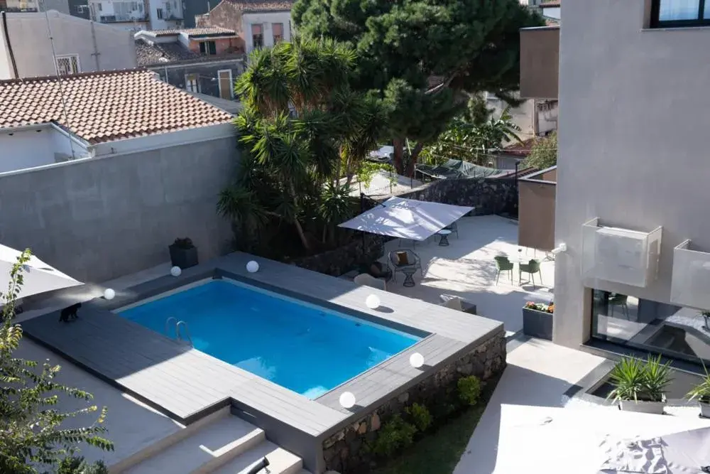 Pool view in Ollen apartments Pool view in Ollen apartments