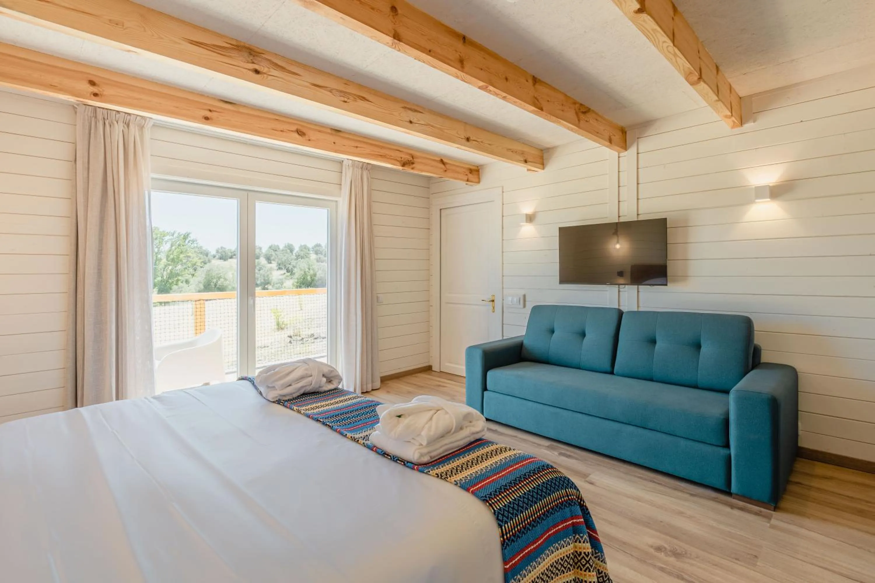 Bed in Sleep & Nature Hotel