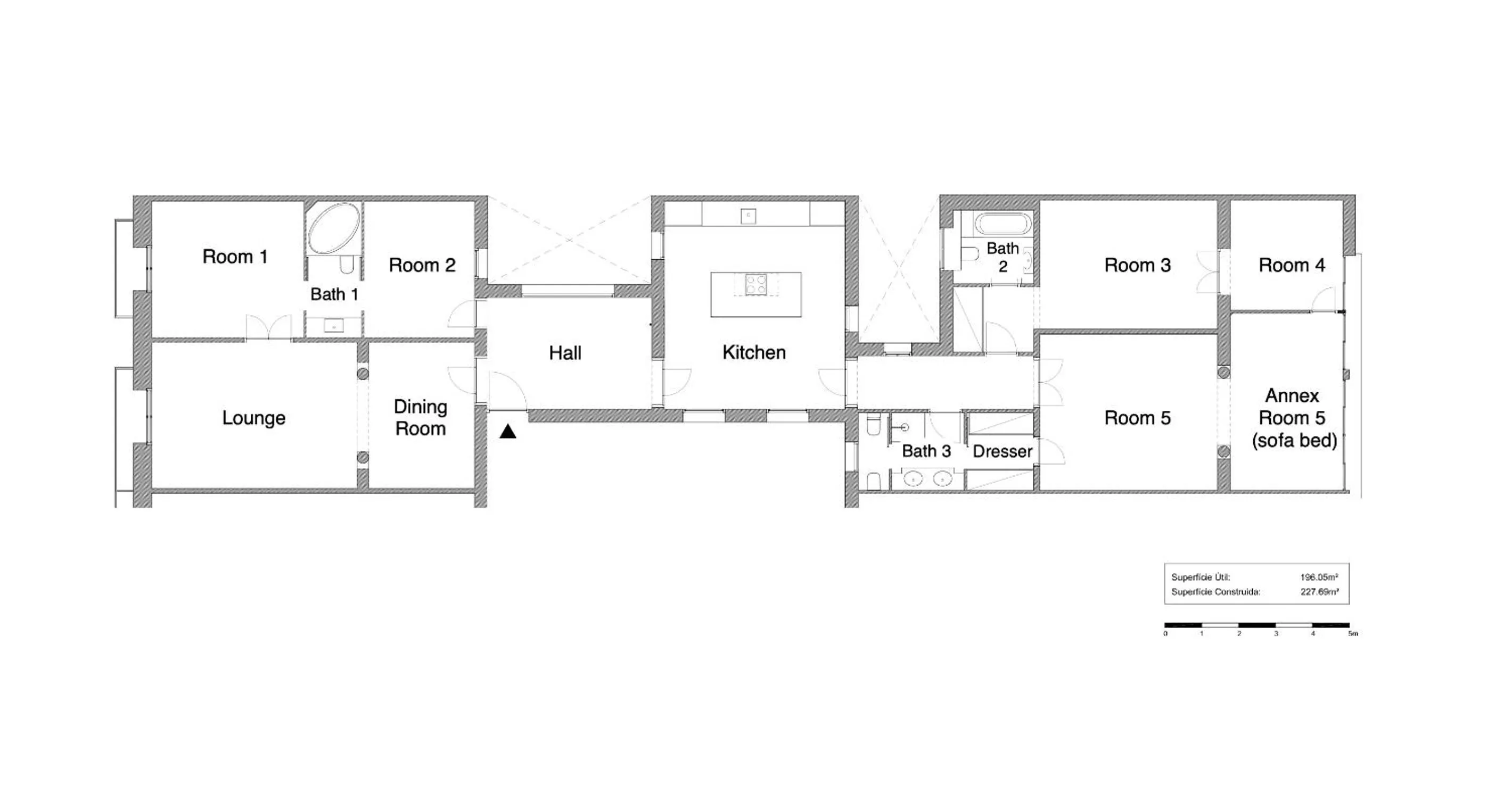 Floor plan in SibsBcn-Paseo de Gracia Luxury Exclusive Gaudí