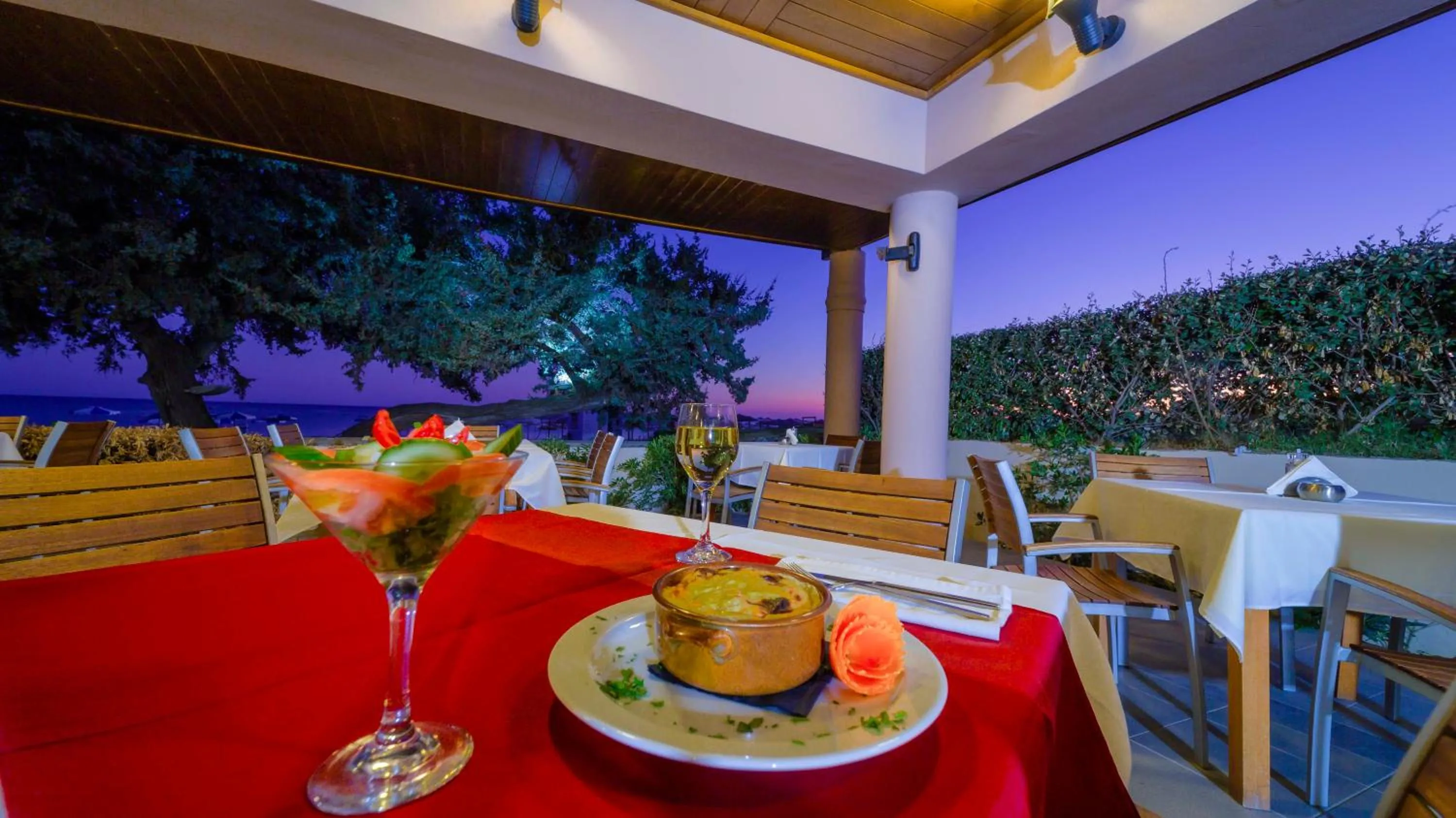 Food in Amaryllis front beach hotel