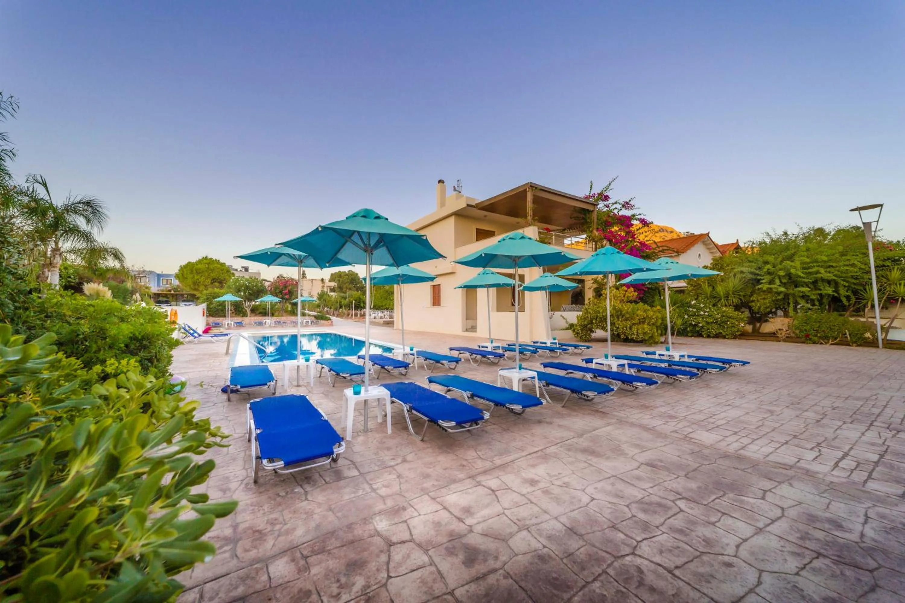 Pool view in Amaryllis front beach hotel