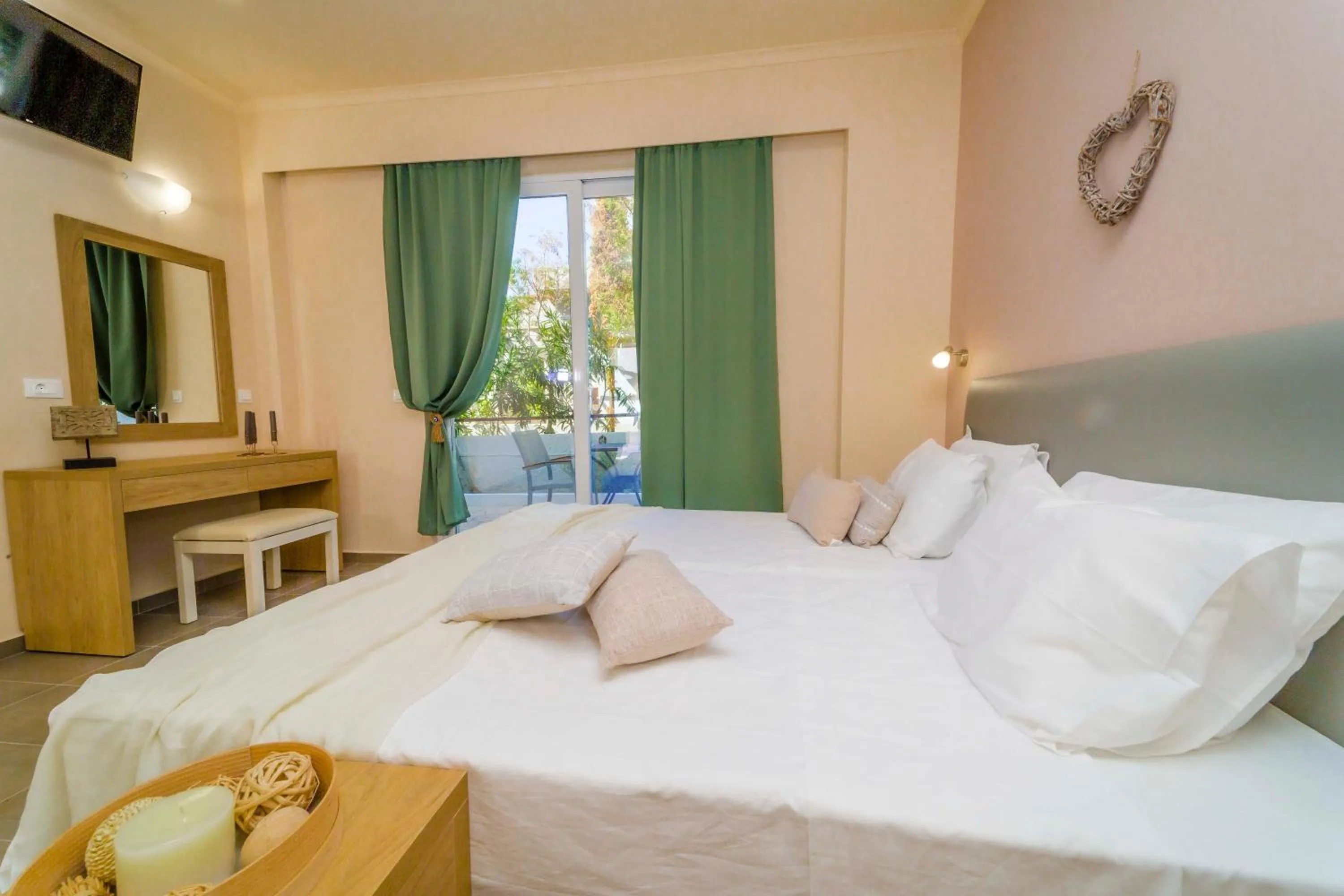 Bed in Amaryllis front beach hotel