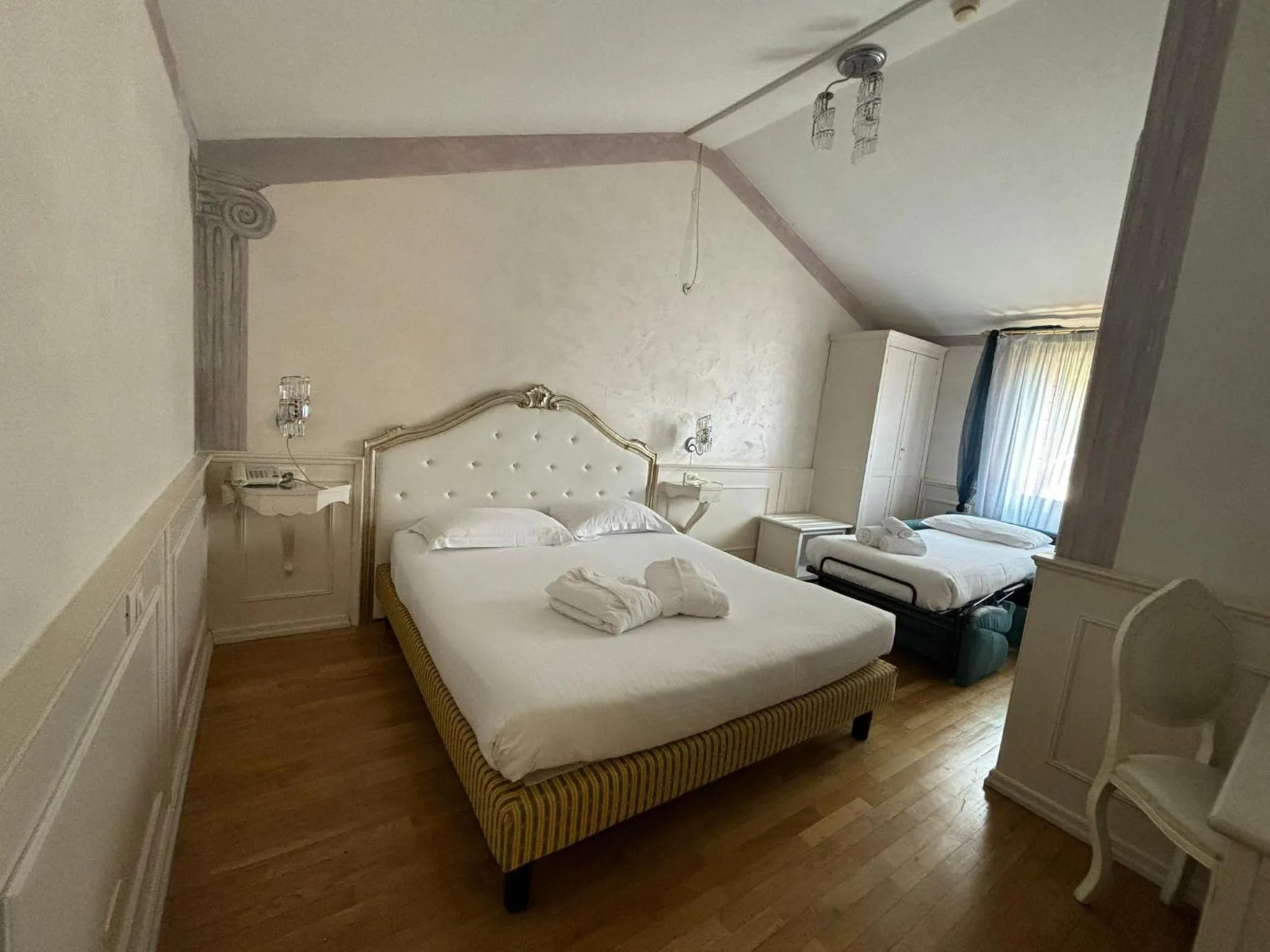 Bed in Hotel Villa Patriarca