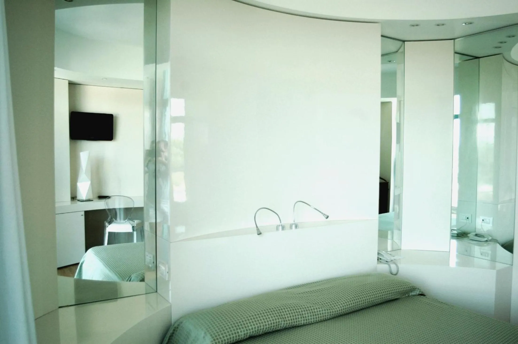 Decorative detail, Bed in Hotel Excelsior