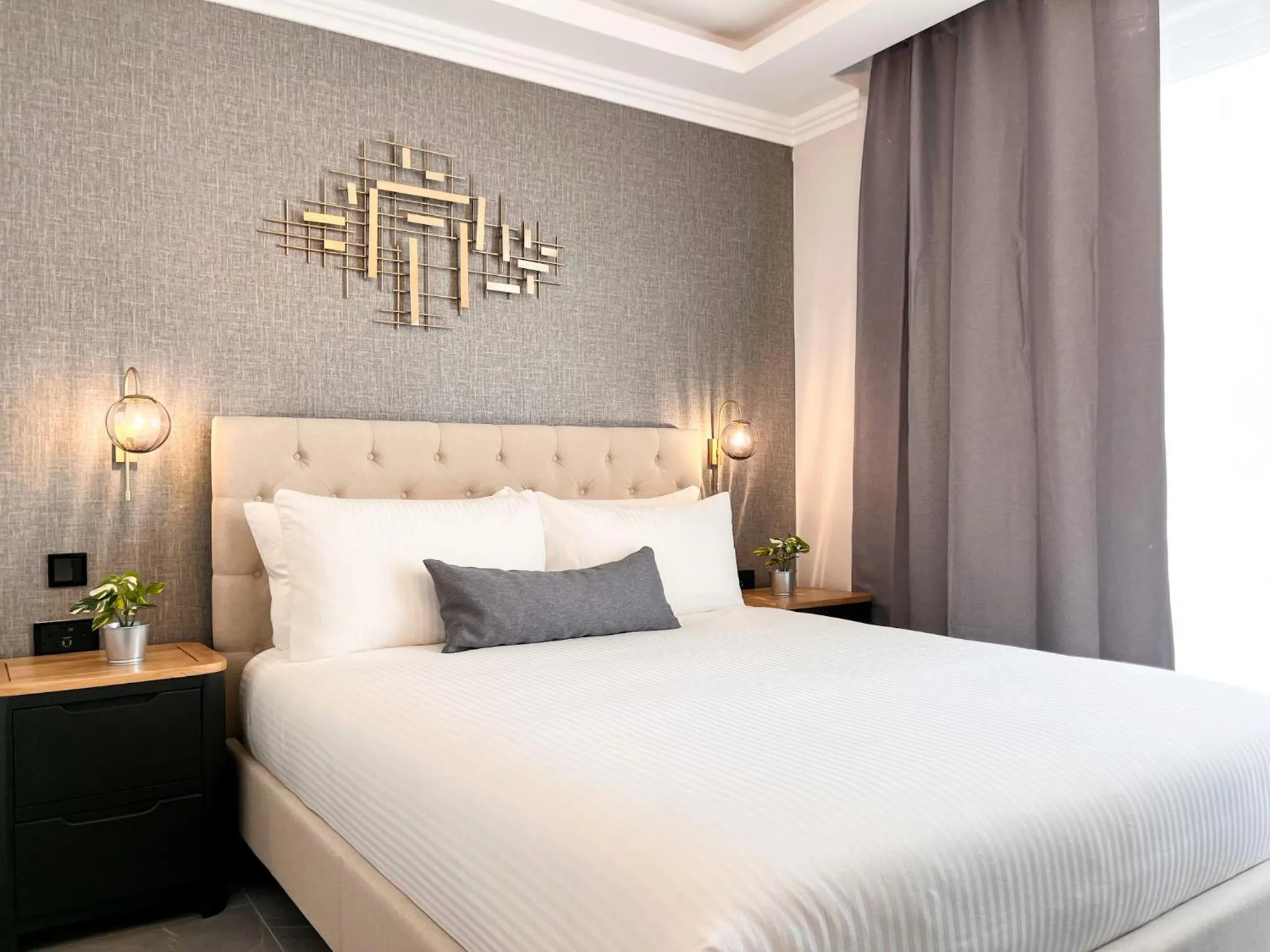 Bed in Sliema Studios