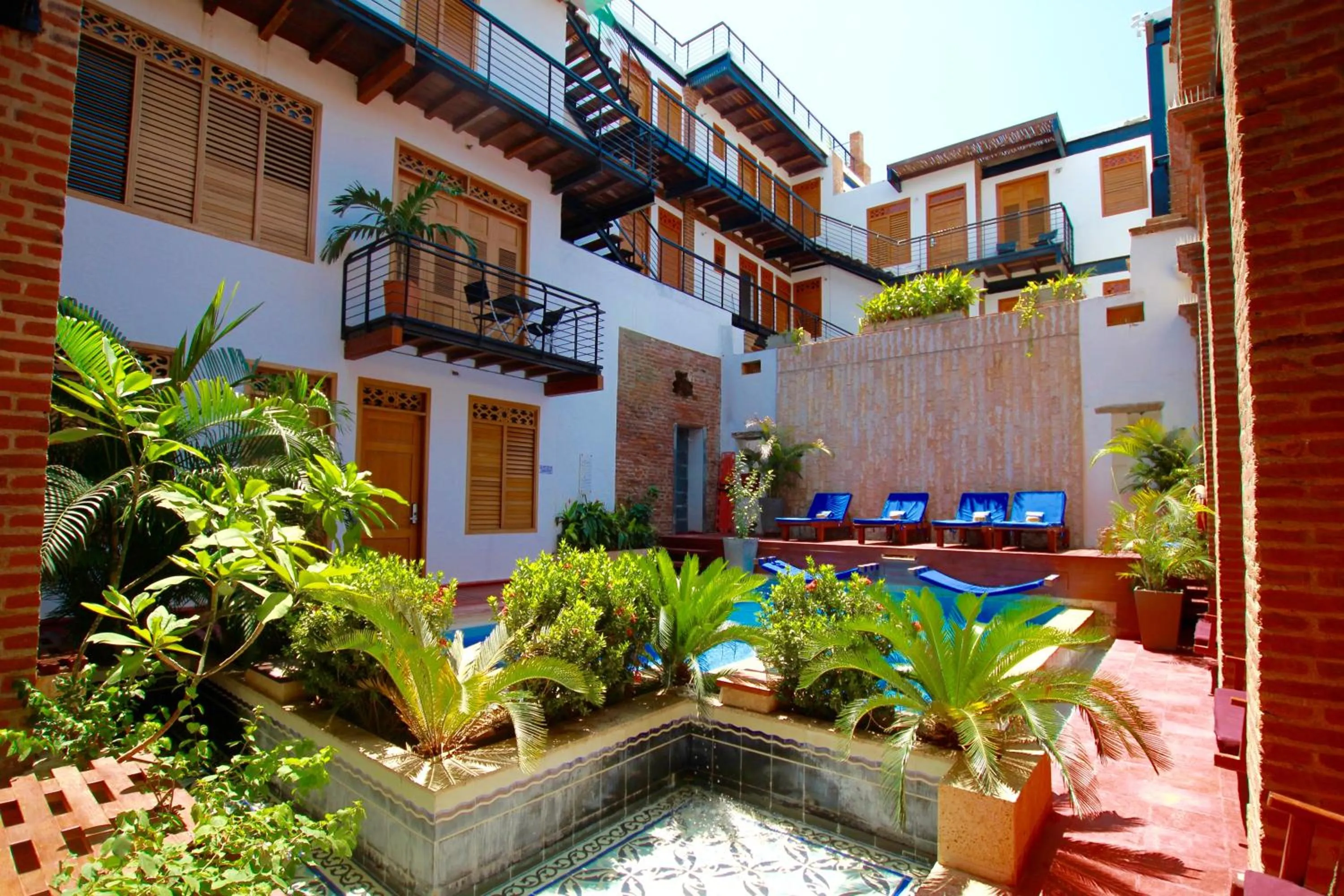 Patio in Hotel Boutique Casa Carolina