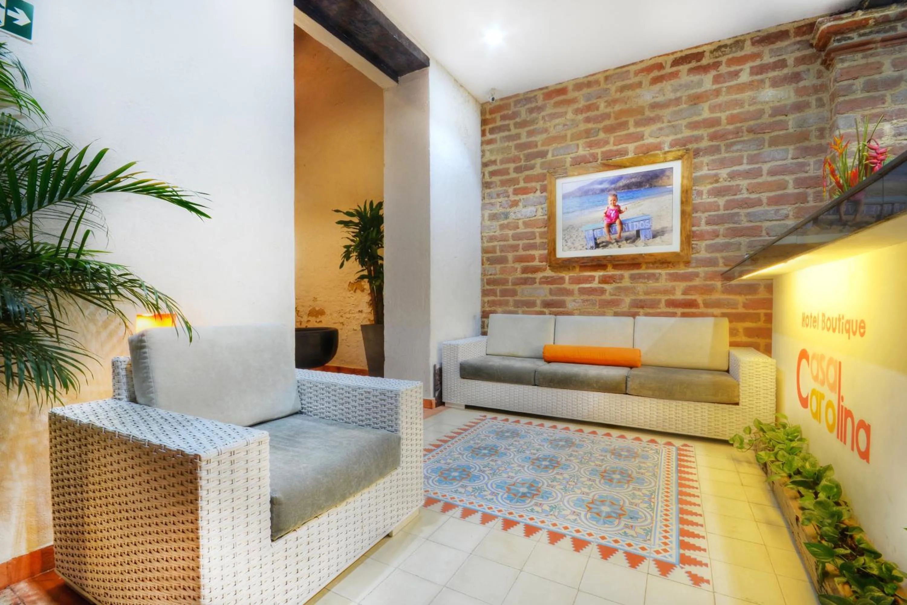 Lobby or reception in Hotel Boutique Casa Carolina