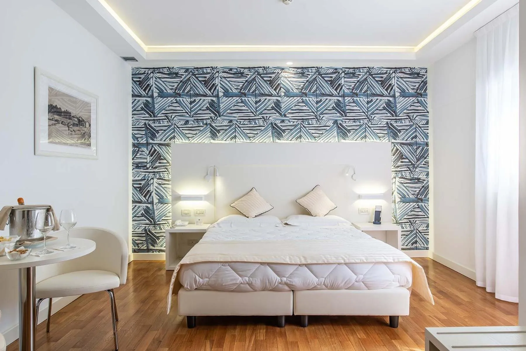 Bed in Versilia Palace Hotel